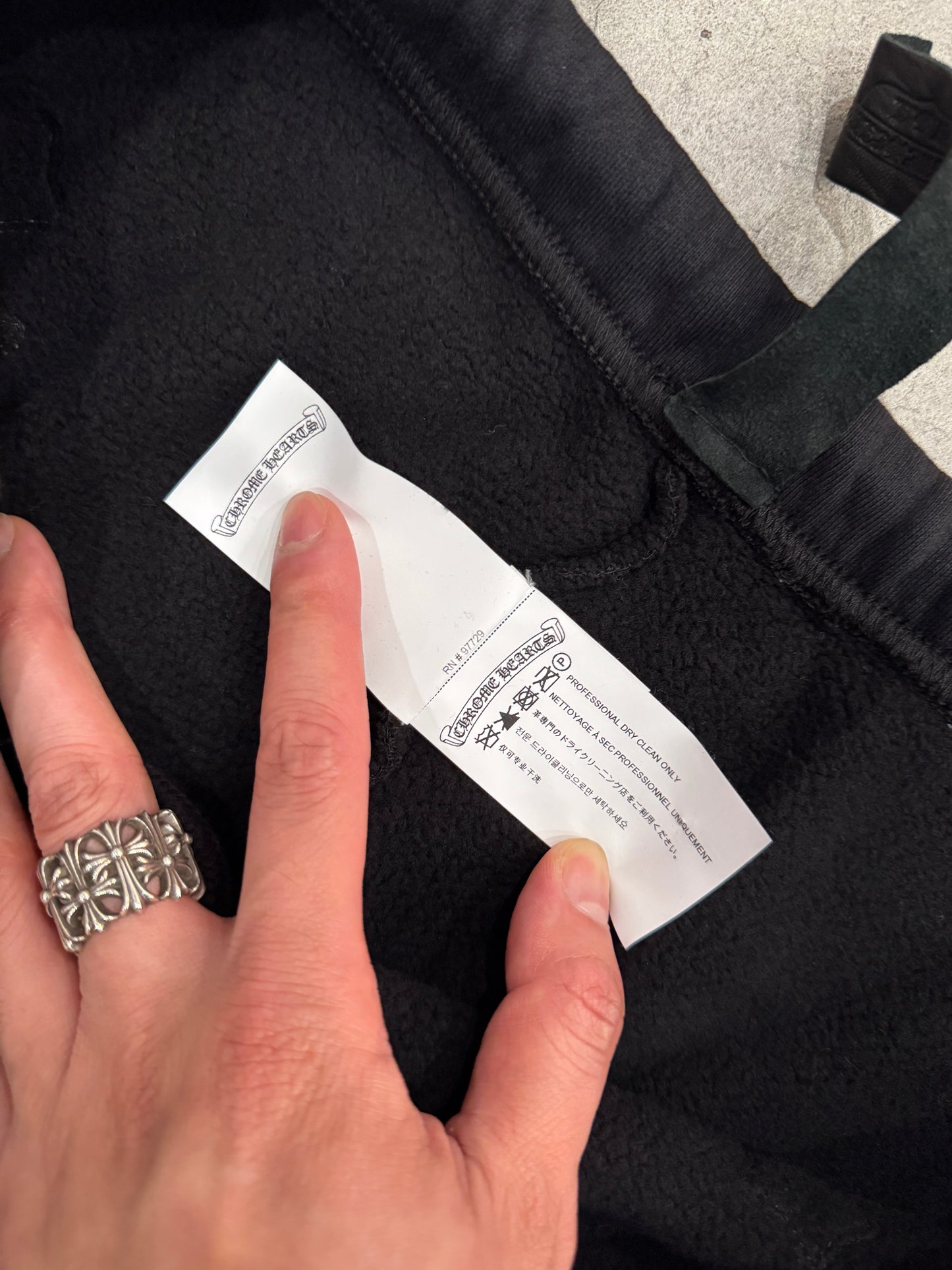 Chrome Hearts Cross Patch Sweatpants Black