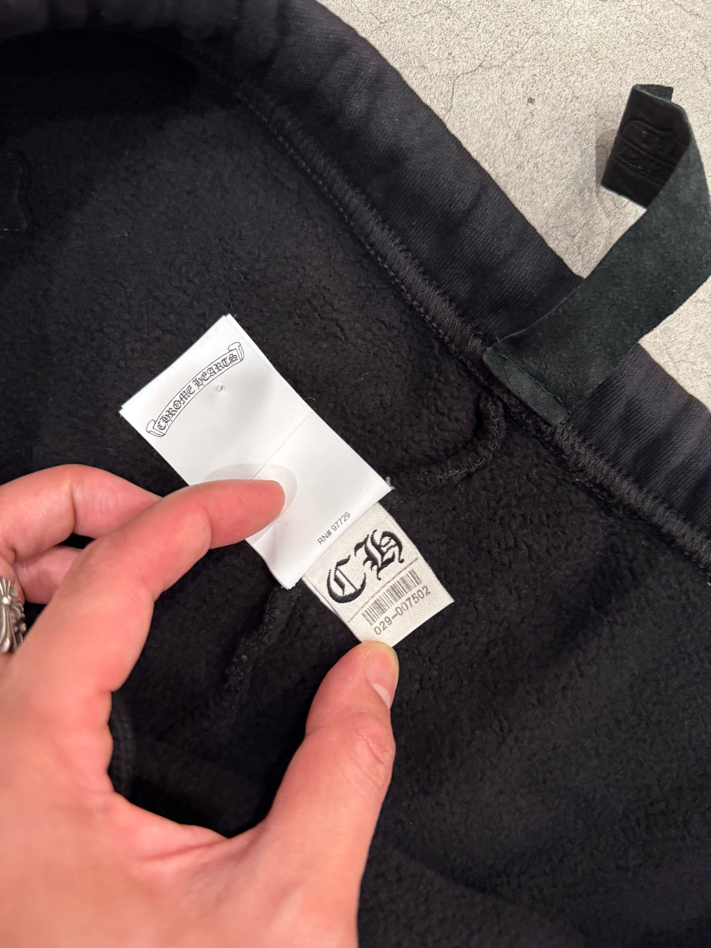 Chrome Hearts Cross Patch Sweatpants Black