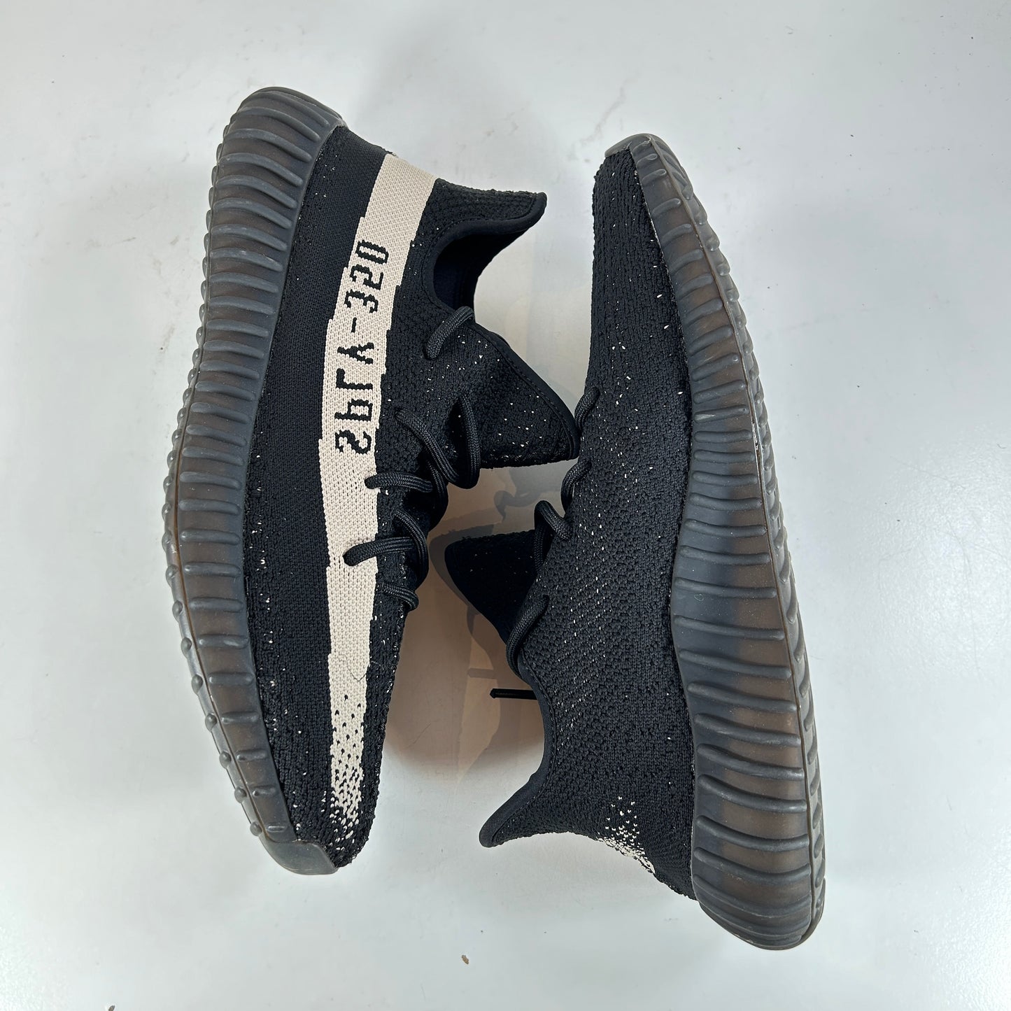 BY1604 Adidas Yeezy Boost 350 V2 Core Black White [USED] - 10.5 M (Used)