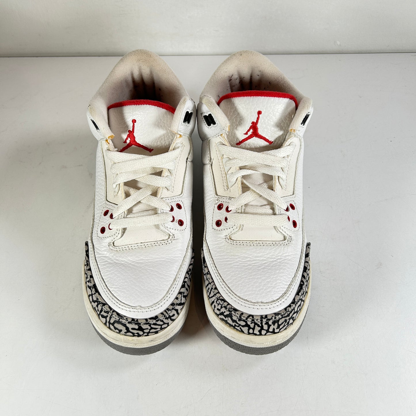398614 105 Jordan 3 Retro White Cement (2011) (GS) - 6.5 Y (Used) (No Box)