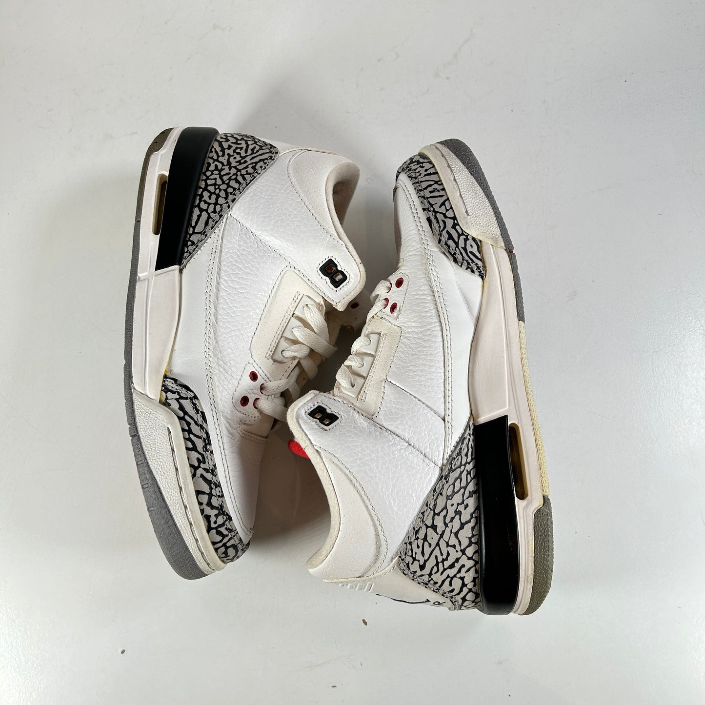398614 105 Jordan 3 Retro White Cement (2011) (GS) - 6.5 Y (Used) (No Box)
