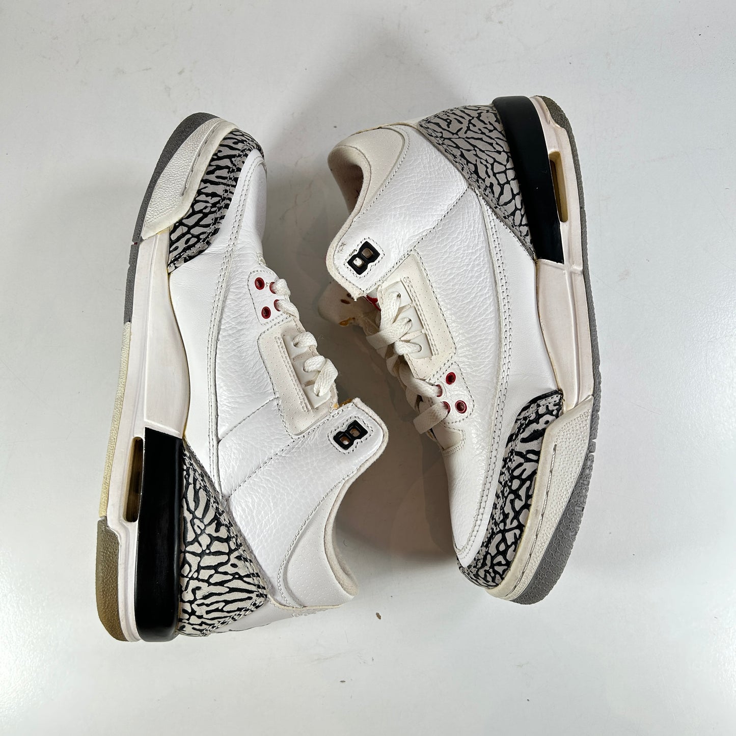 398614 105 Jordan 3 Retro White Cement (2011) (GS) - 6.5 Y (Used) (No Box)