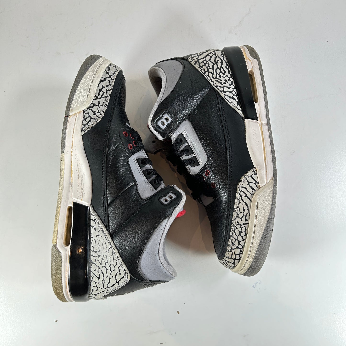 398614 010 Jordan 3 Retro Black Cement (2011) (GS) [USED] - 6.5 Y (Used) (No Box)
