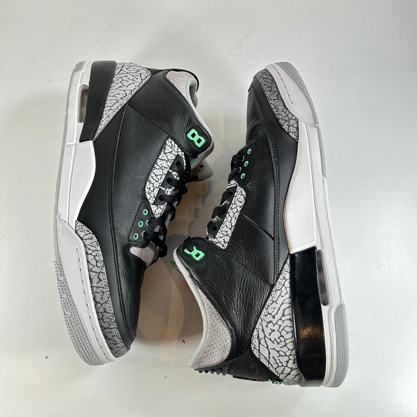 CT8532 031 Jordan 3 Retro Green Glow [USED] - 13 M (Used) (Replace box)
