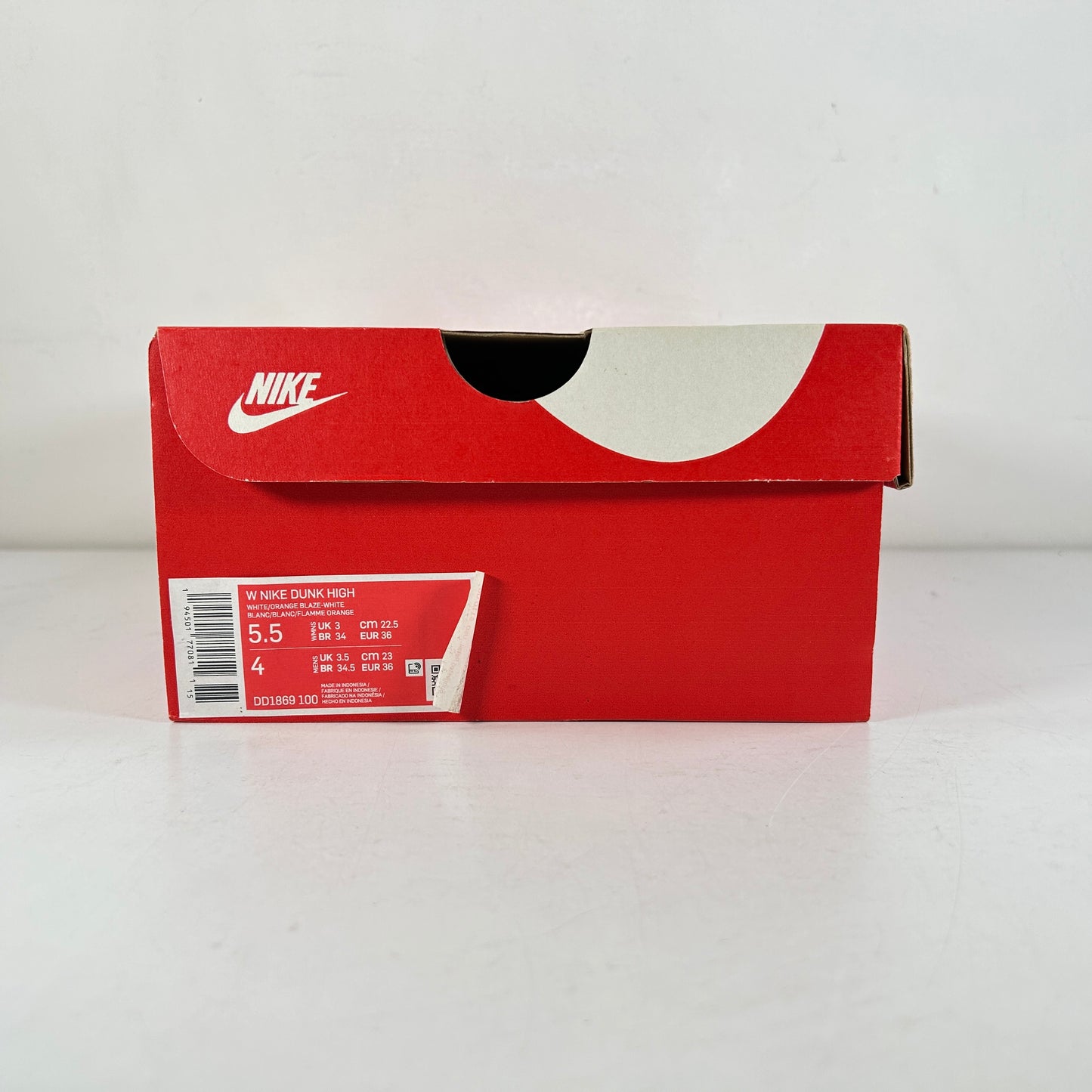 DD1869 100 Nike Dunk High Syracuse [USED] - 5.5 W (Used)