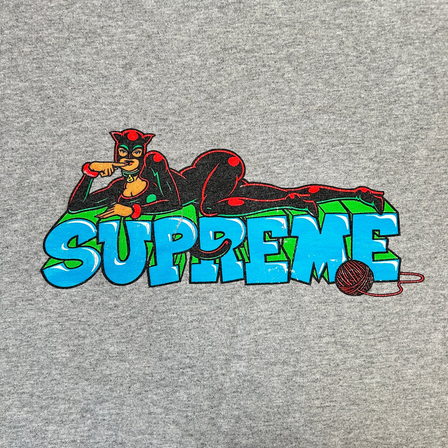 Supreme Catwoman Tee Heather Grey [USED] - XXL (Used)