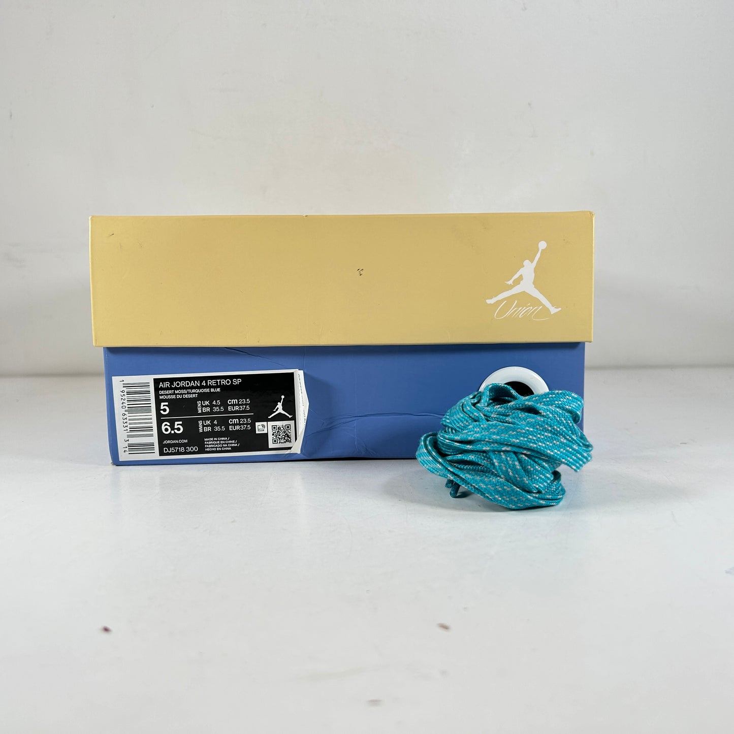 DJ5718 300 Jordan 4 Union Desert Moss [USED] - 5 M (Used)