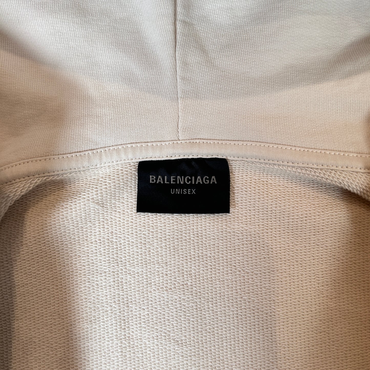 Balenciaga x Erewhon Los Angeles Zip-Up Hoodie Medium Fit Beige/Black [USED] - S (Used)