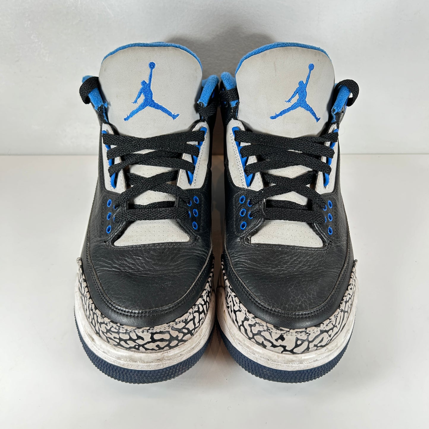 136064 007 Jordan 3 Retro Sport Blue [USED] - 8 M (Used) (No Box)