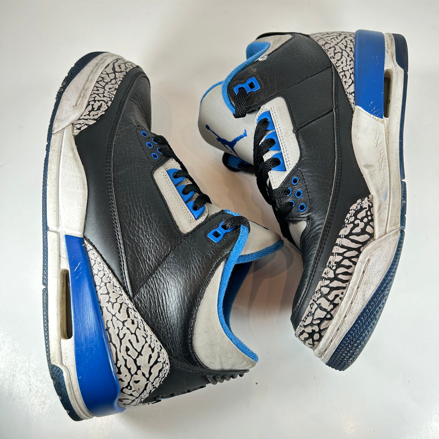 136064 007 Jordan 3 Retro Sport Blue [USED] - 8 M (Used) (No Box)