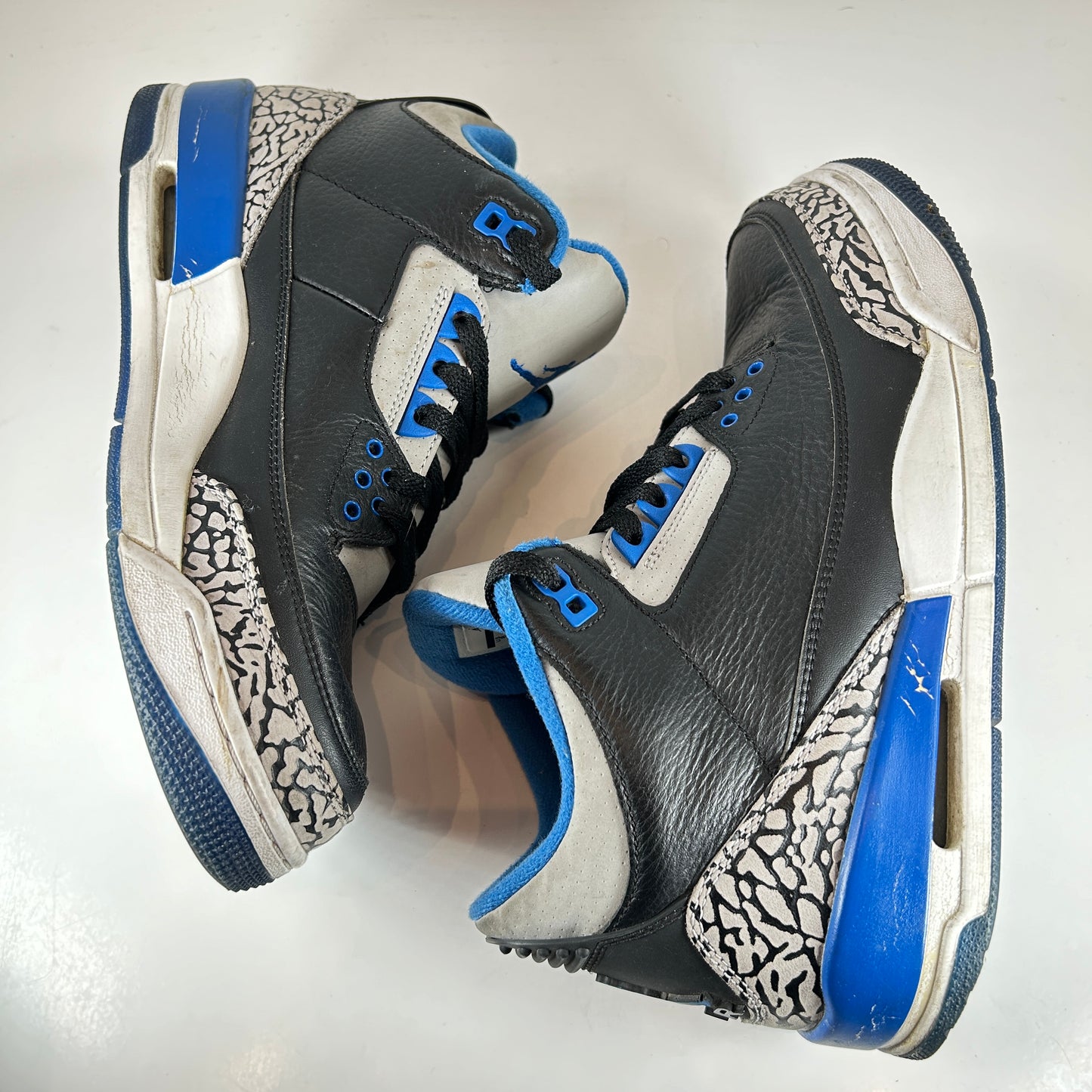 136064 007 Jordan 3 Retro Sport Blue [USED] - 8 M (Used) (No Box)