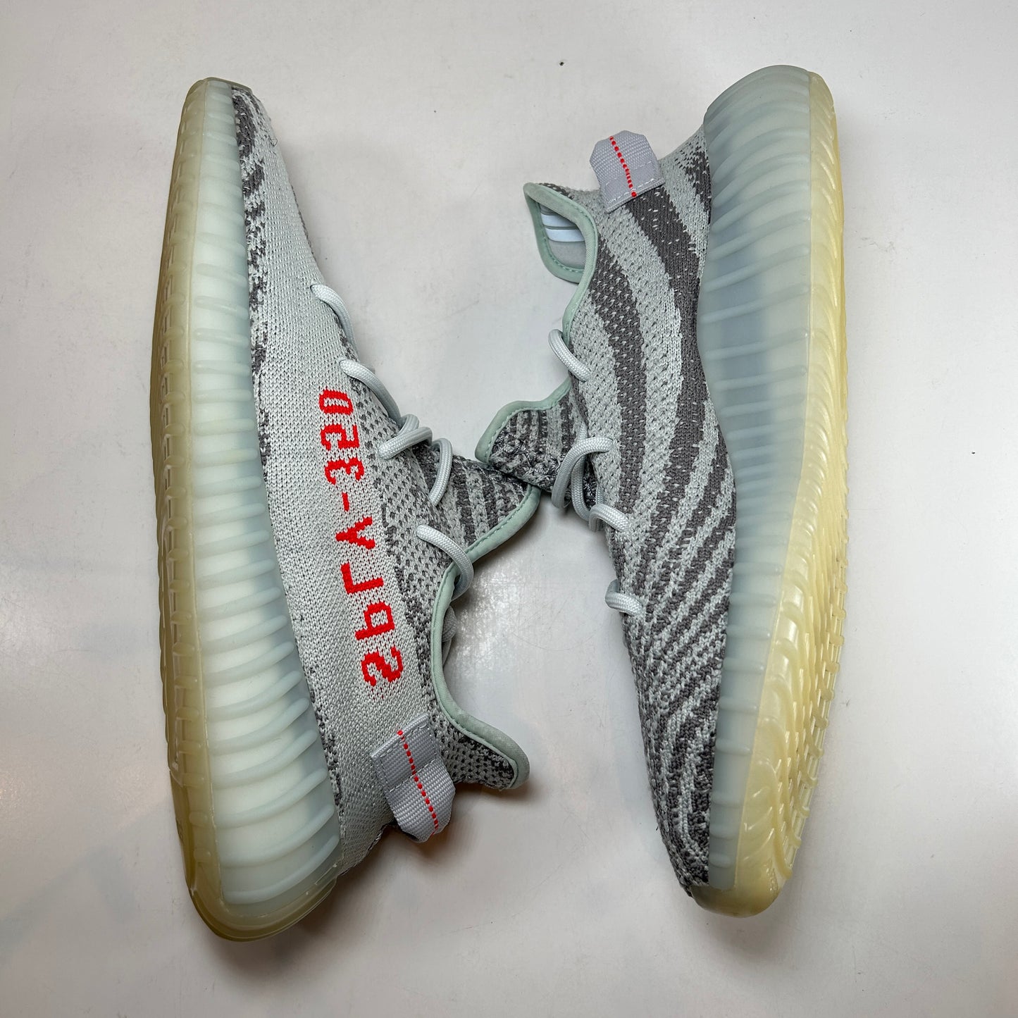 B37571 adidas Yeezy Boost 350 V2 Blue Tint (2017/2023) [USED] - 10.5 M (Used)