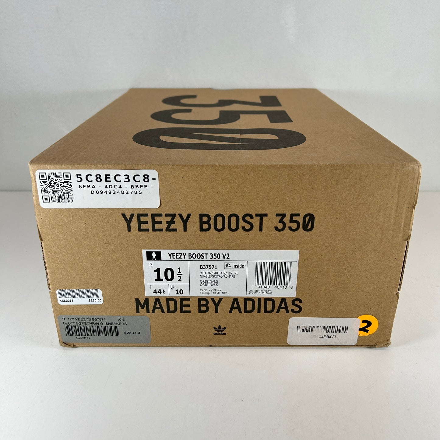 B37571 adidas Yeezy Boost 350 V2 Blue Tint (2017/2023) [USED] - 10.5 M (Used)