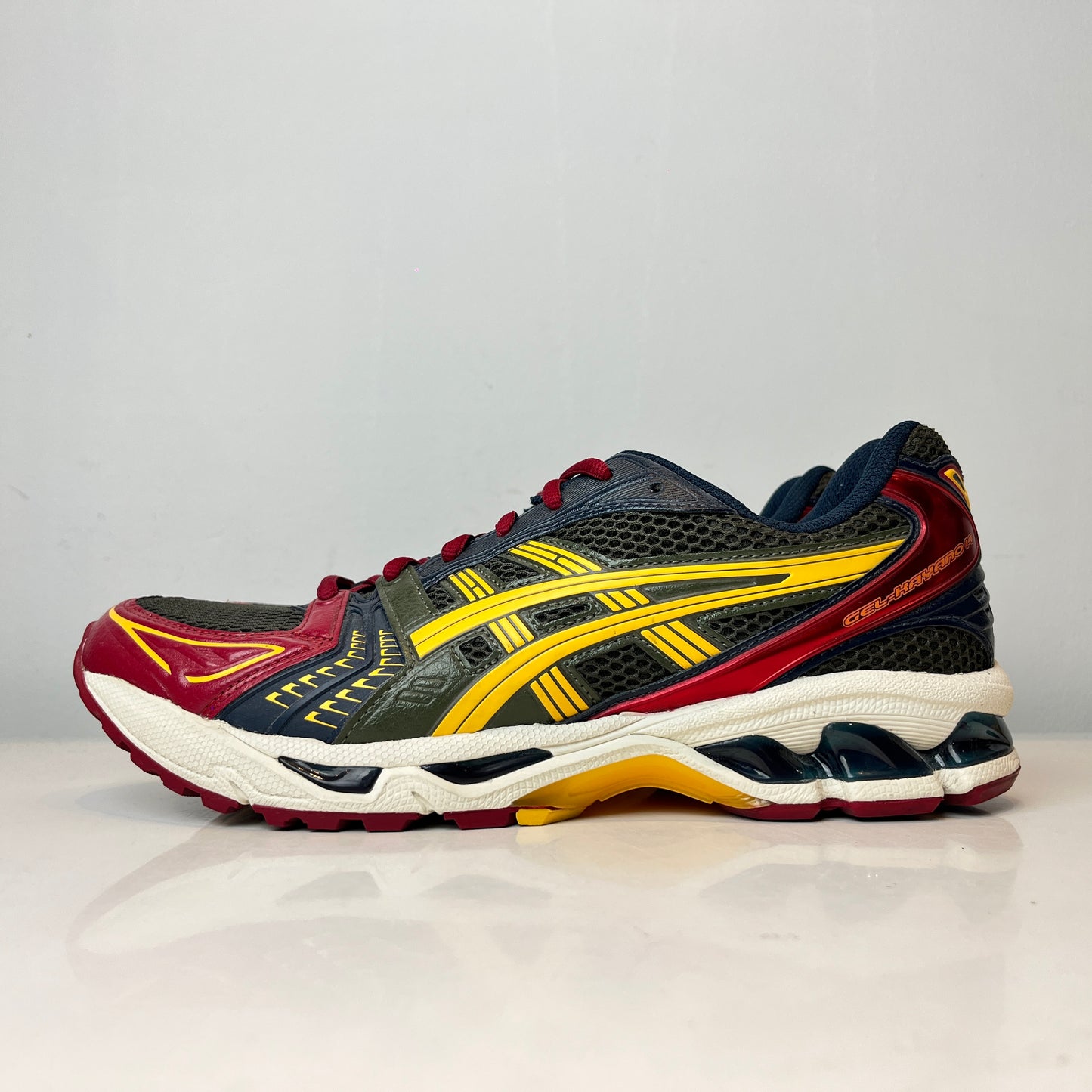 1201A019 301 ASICS Gel-Kayano 14 Olive Canvas Honey [USED] - 9.5 M (Used) (Replace Box)