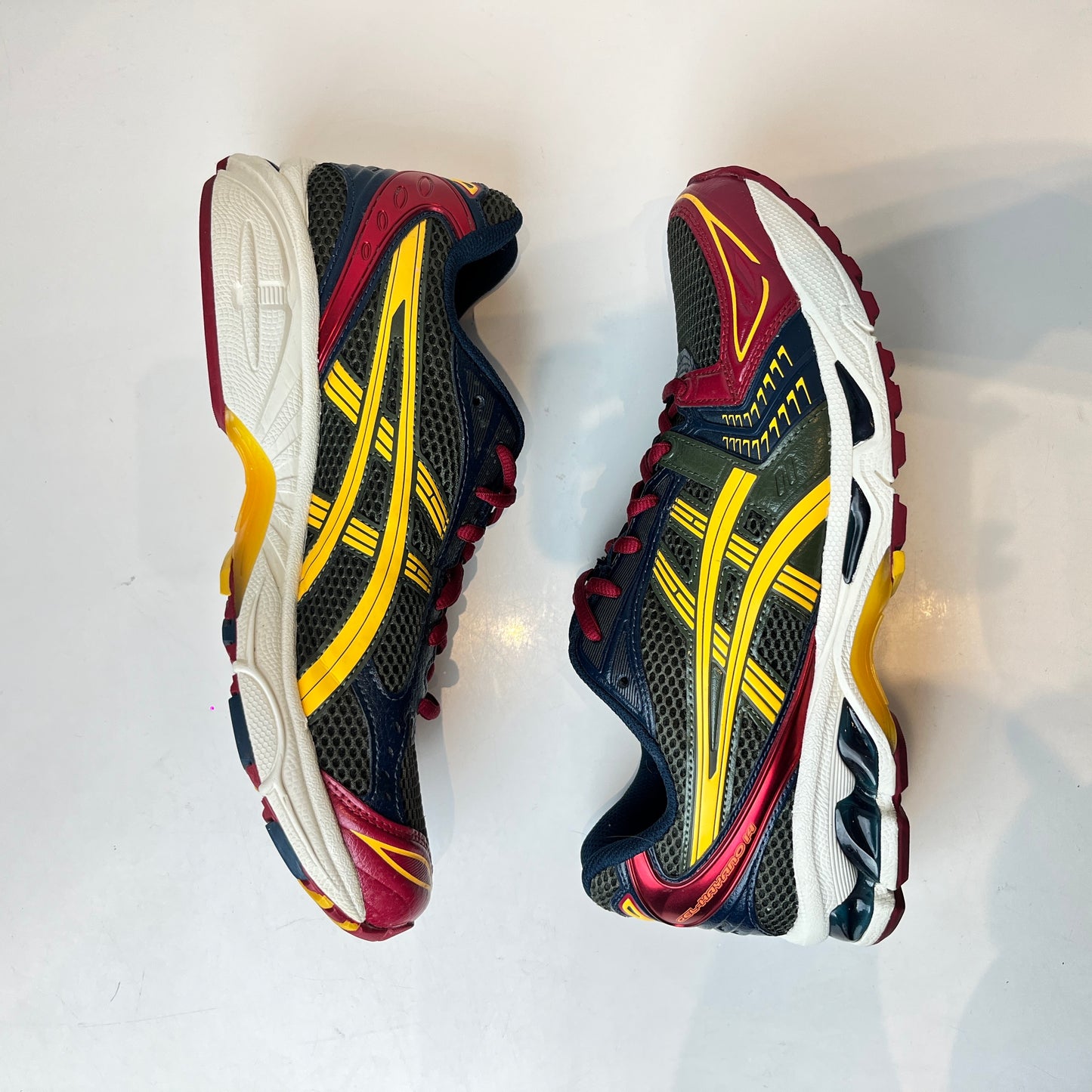 1201A019 301 ASICS Gel-Kayano 14 Olive Canvas Honey [USED] - 9.5 M (Used) (Replace Box)