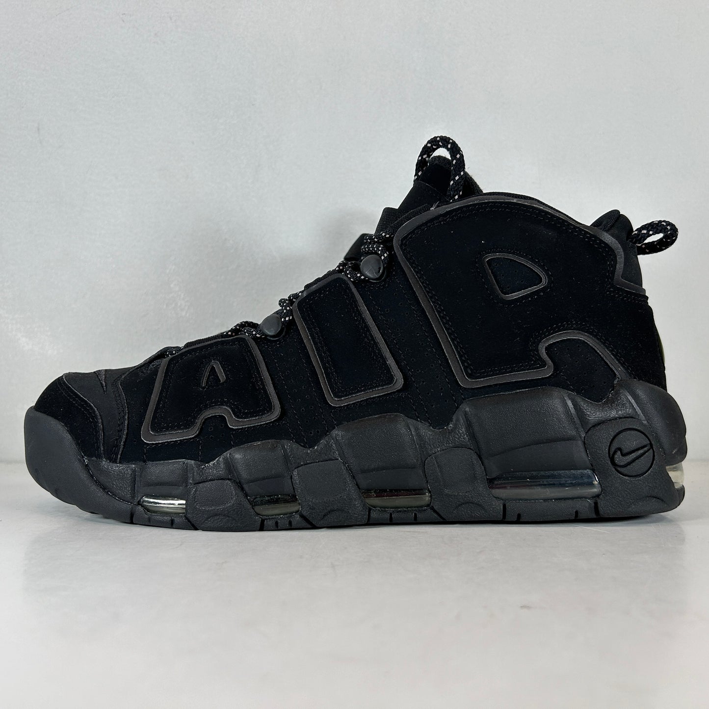 414962 004 Nike Air More Uptempo Black Reflective (2018) [USED] - 11 M (Used) (No Box)