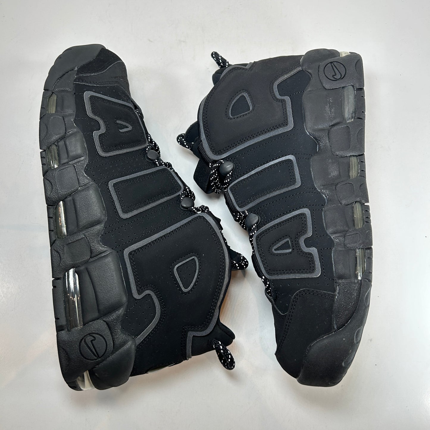 414962 004 Nike Air More Uptempo Black Reflective (2018) [USED] - 11 M (Used) (No Box)