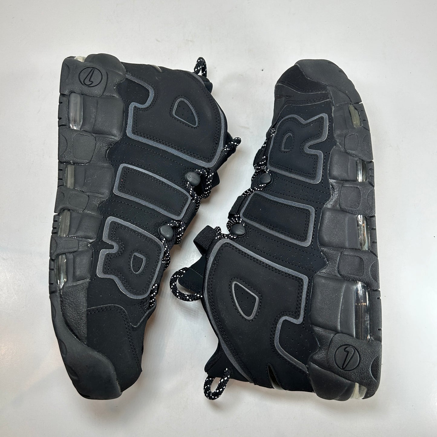 414962 004 Nike Air More Uptempo Black Reflective (2018) [USED] - 11 M (Used) (No Box)