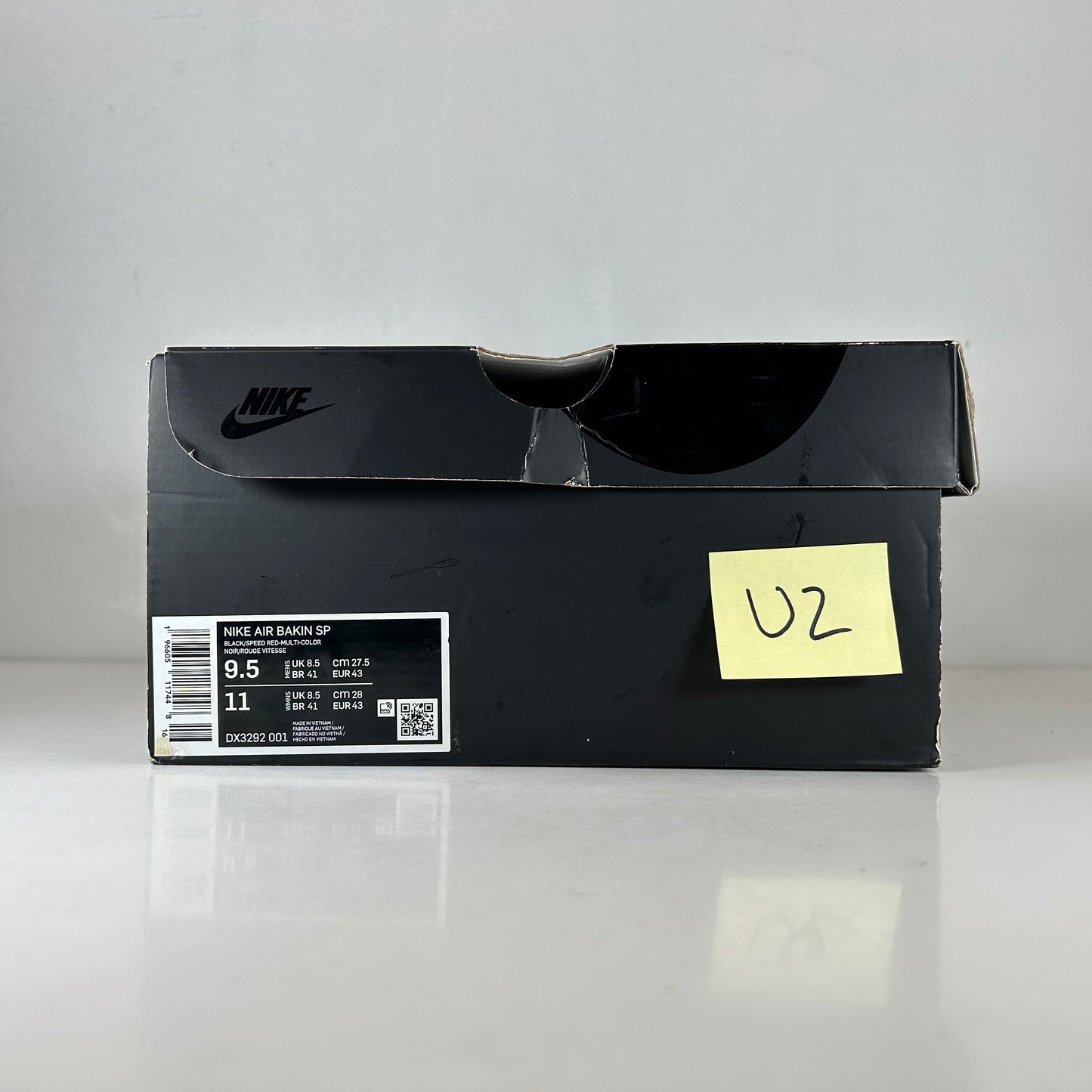 DX3292 001 Nike Air Bakin SP Supreme Black [USED] - 9.5 M (Used2)
