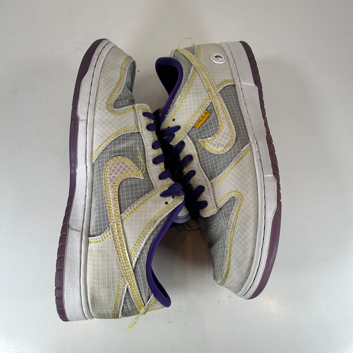 DJ9649 500 Nike Dunk Low Union Passport Pack Court Purple [USED] - 9.5 M (Used) (No Box)