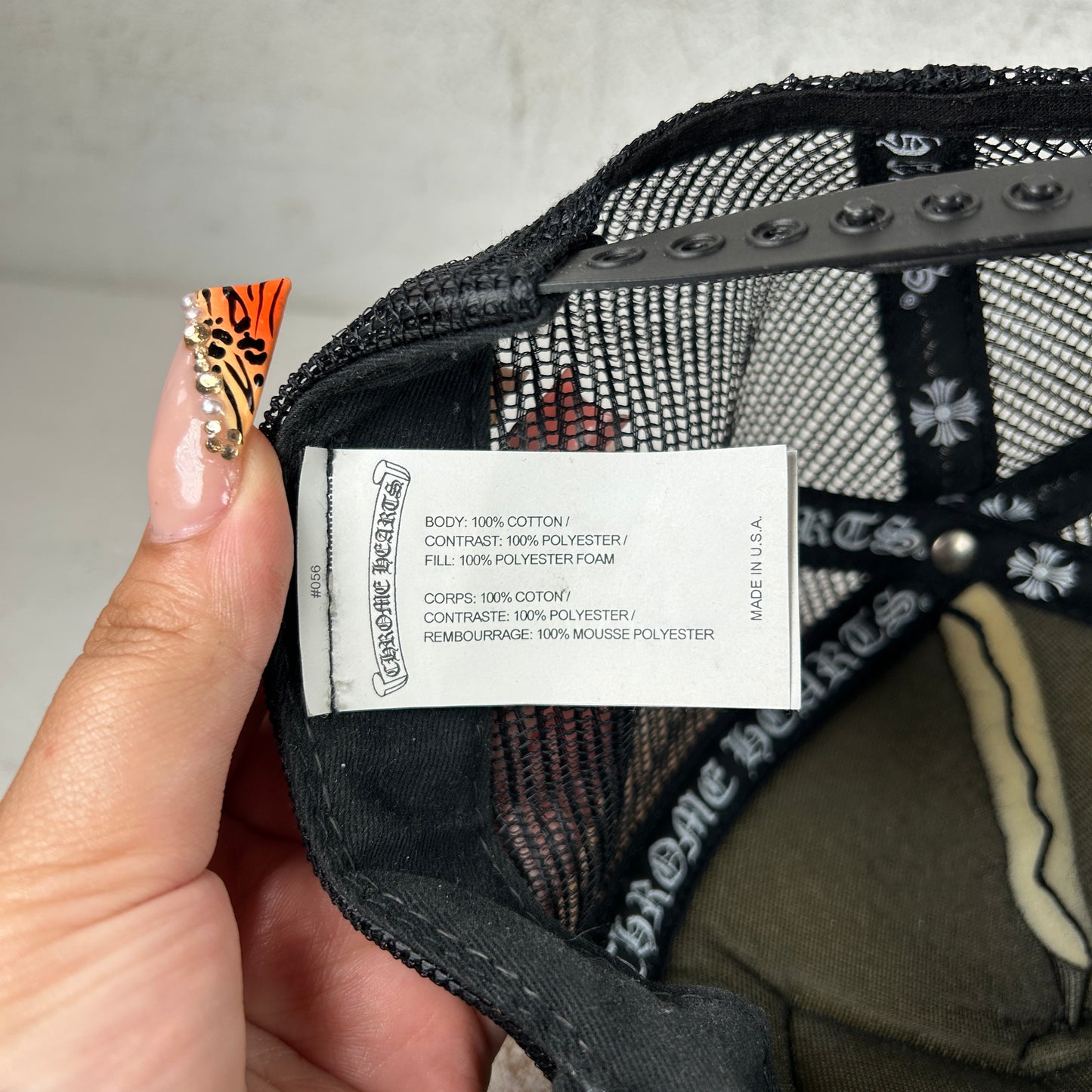 Chrome Hearts FUCK Hollywood Trucker Hat Black/Black [USED]