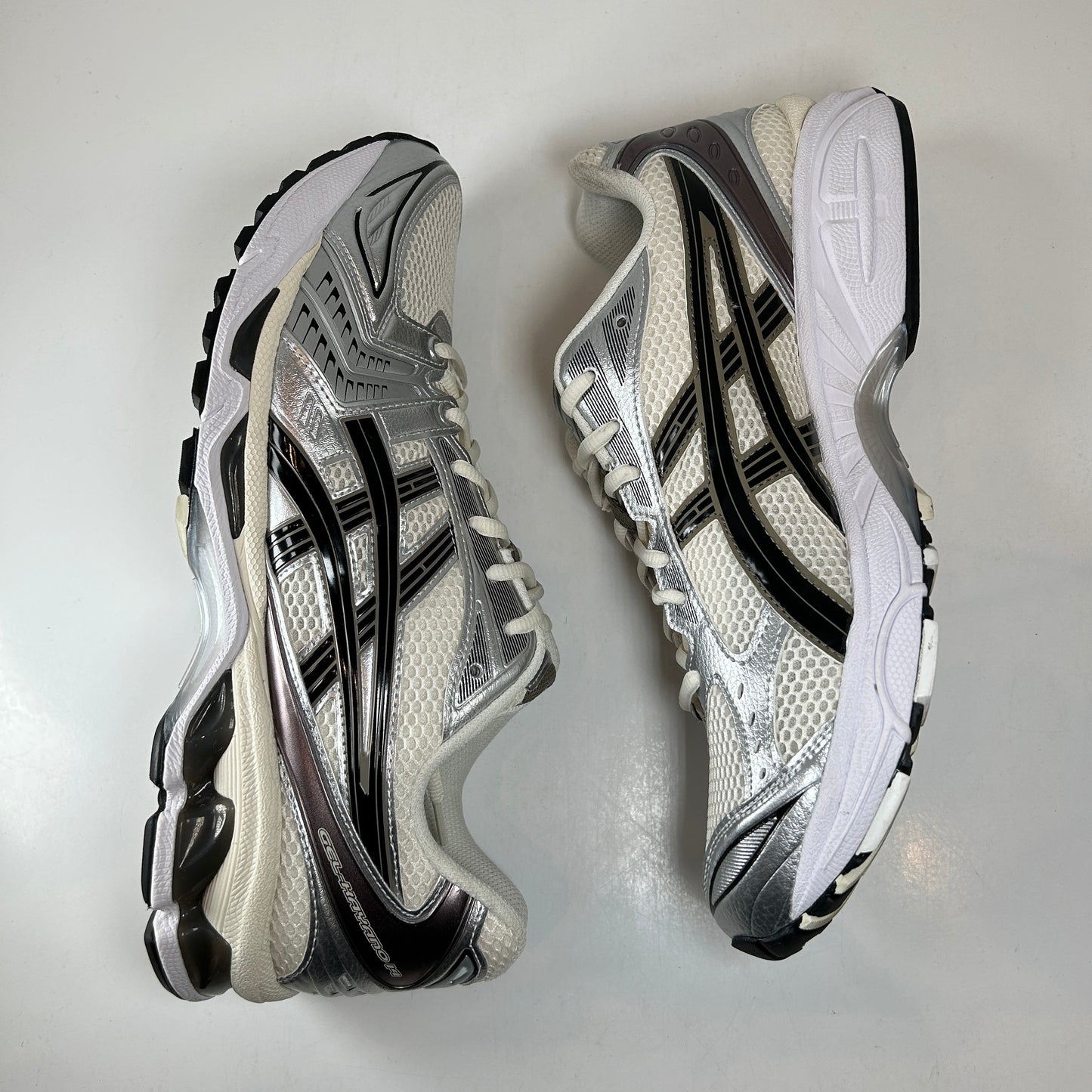 1201A019 108 ASICS Gel-Kayano 14 Cream Black Metallic Plum [USED] - 11.5 M (Used)