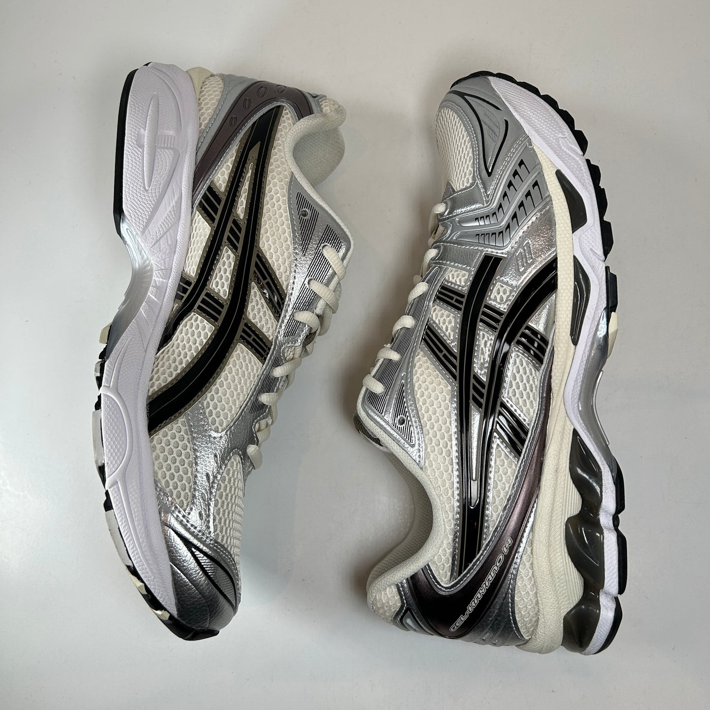1201A019 108 ASICS Gel-Kayano 14 Cream Black Metallic Plum [USED] - 11.5 M (Used)