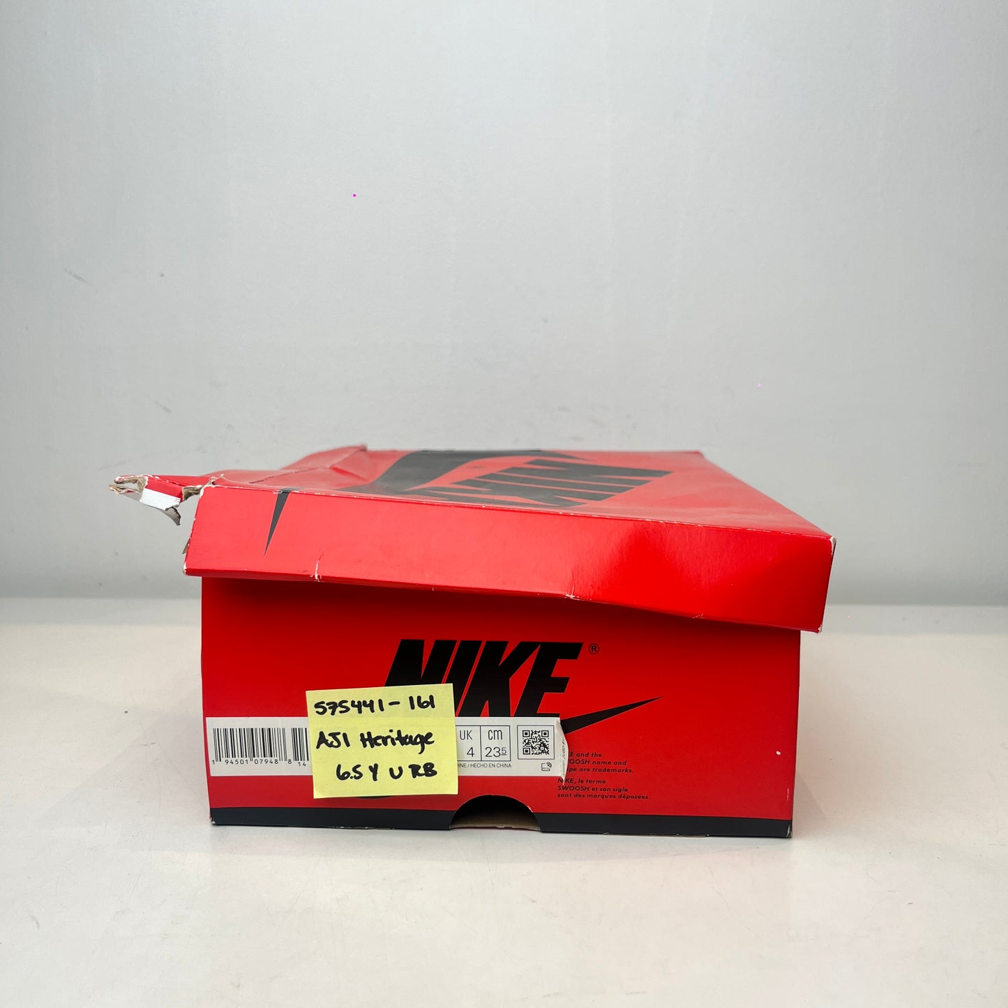 575441 161 Jordan 1 Retro High OG Heritage (GS) [USED] - 6.5 Y (Used) (Replace Box)
