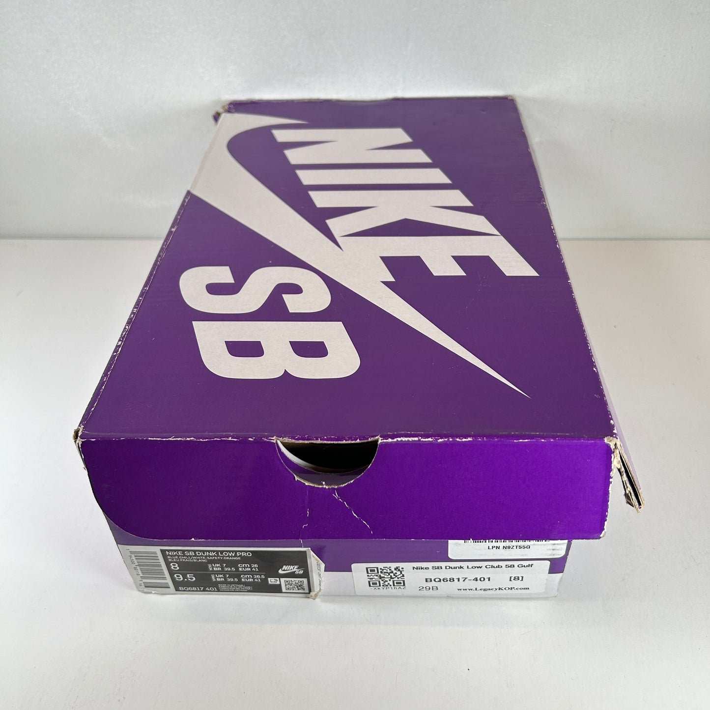 BQ6817 401 Nike SB Dunk Low Club 58 Gulf [USED] - 8 M (Used)