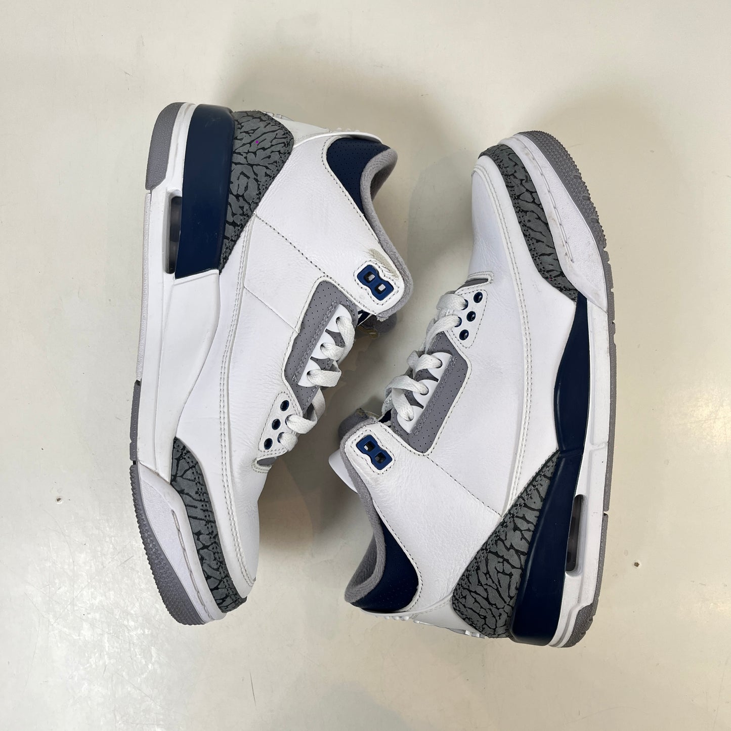 CT8532 140 Jordan 3 Retro Midnight Navy [USED] - 8 M (Used) (No Box)