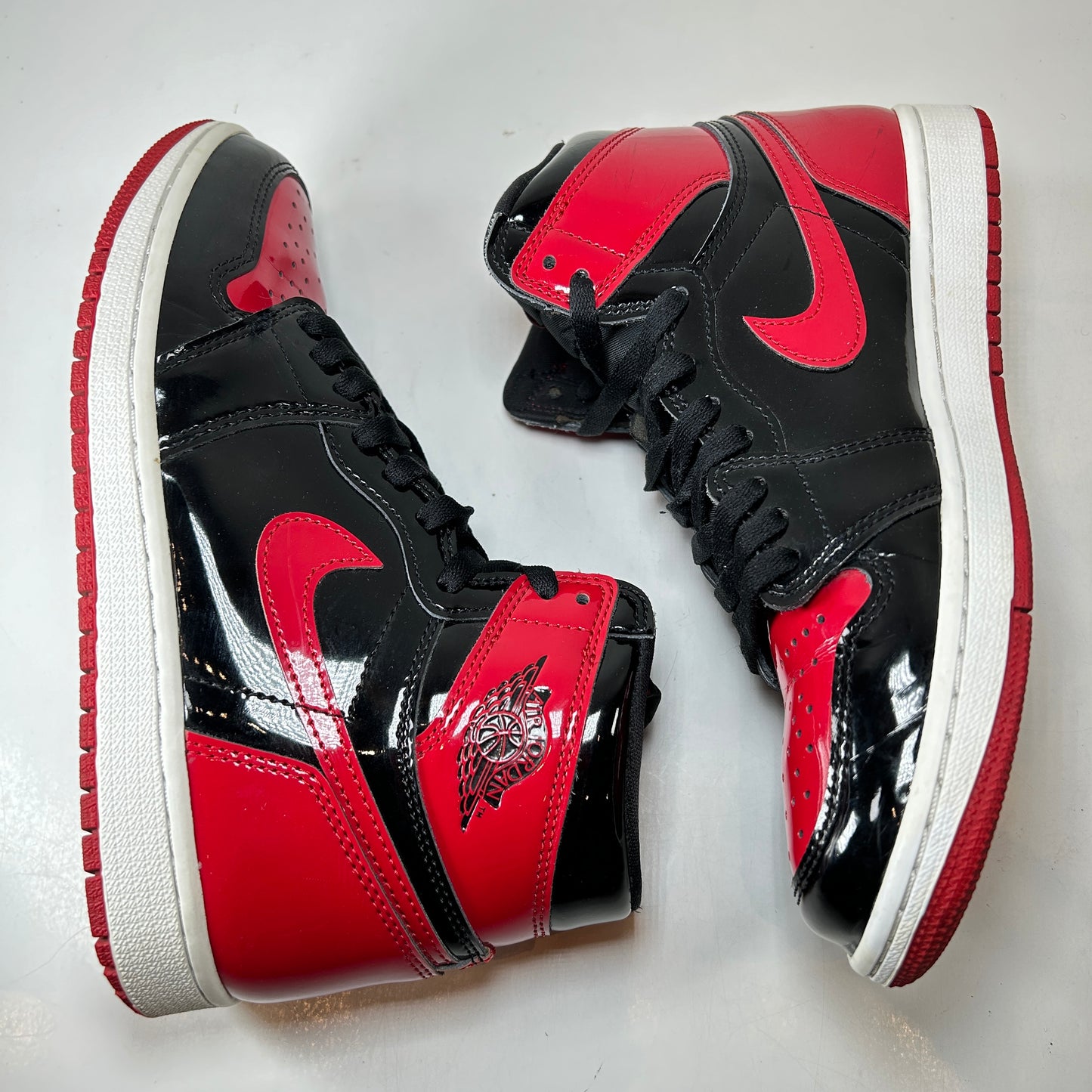 555088 063 Jordan 1 Retro High OG Patent Bred [USED] - 8 M (Used2)