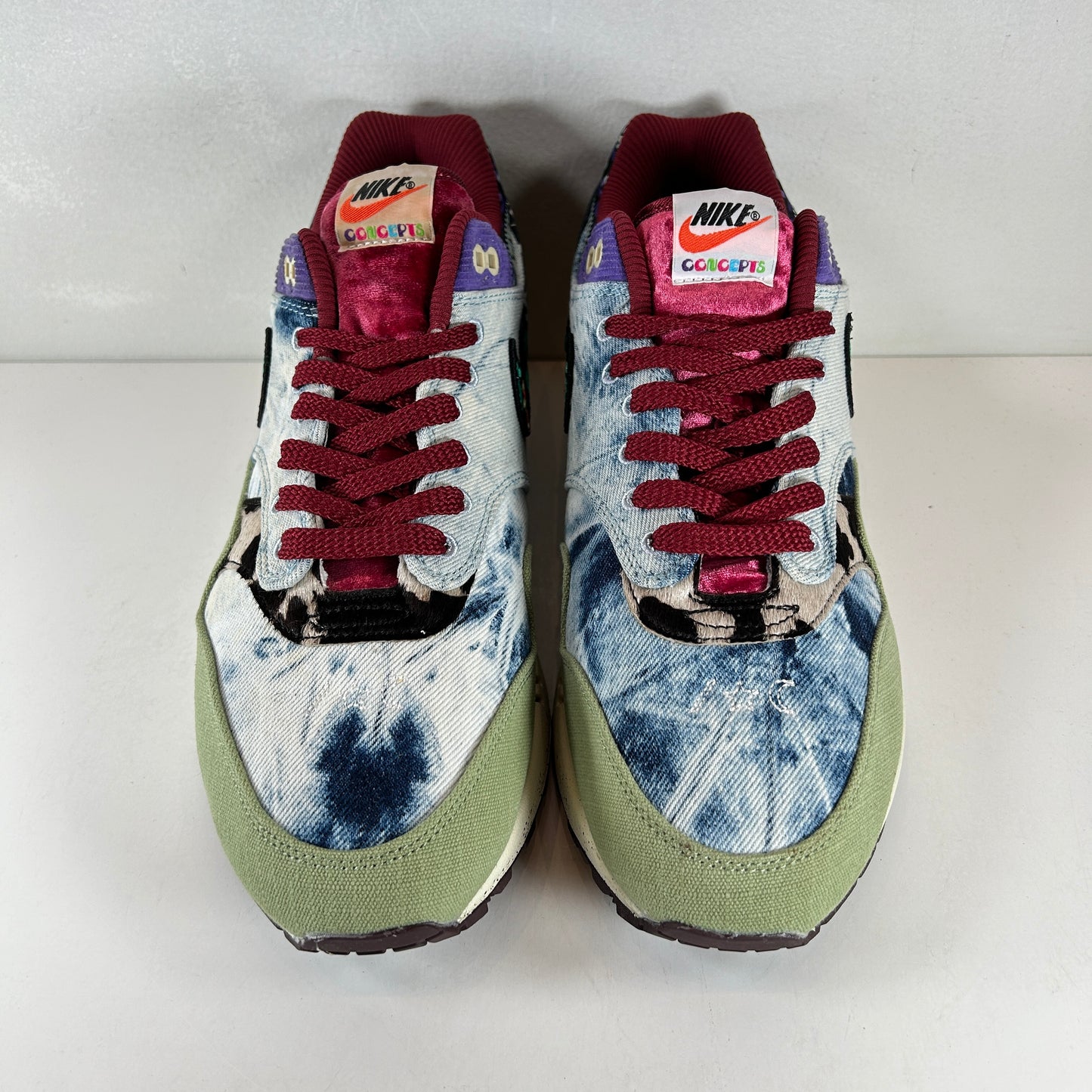 DN1803 300 Nike Air Max 1 Concepts Denim Oliva Lona