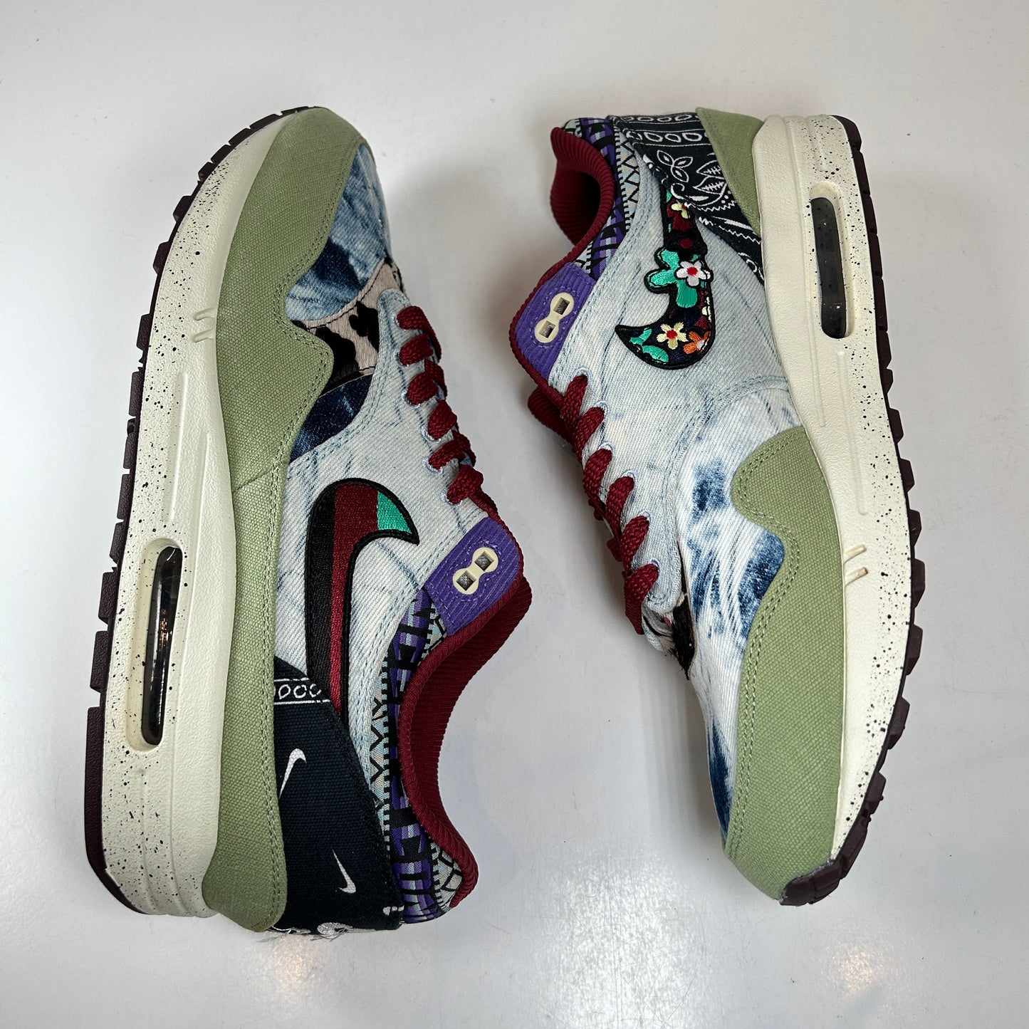 DN1803 300 Nike Air Max 1 Concepts Denim Oliva Lona