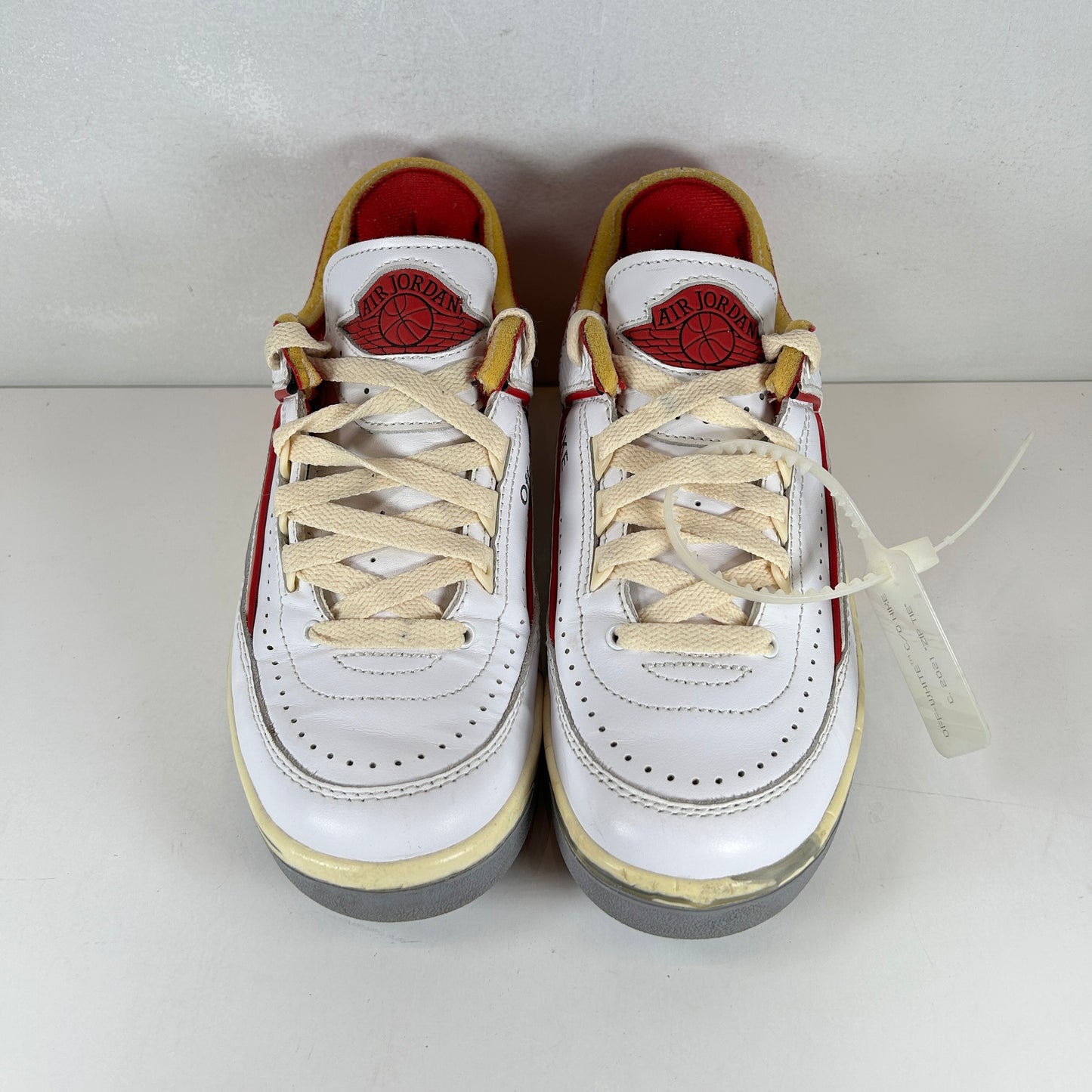 DJ4375 106 Jordan 2 Retro Low SP Off-White White Red [USED] - 5 Used (No Box)