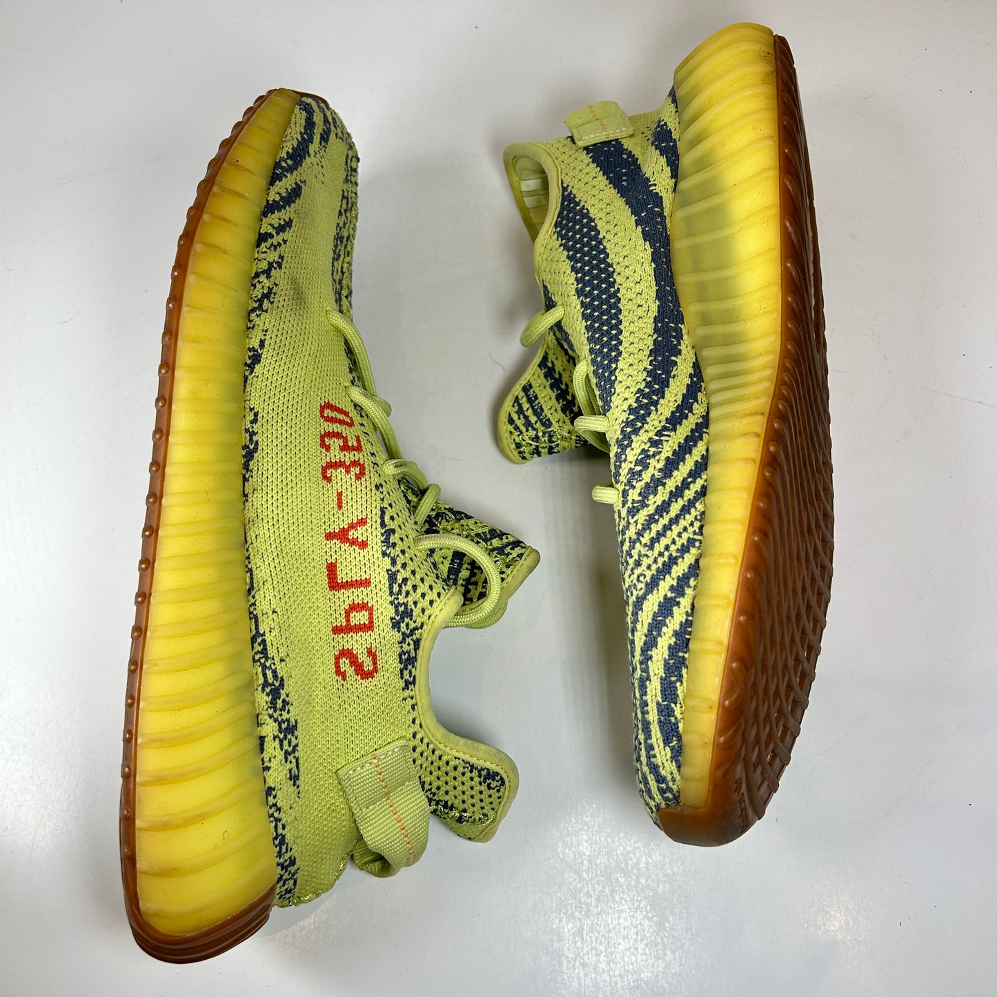 B37572  Adidas Yeezy Boost 350 V2 Semi Frozen Yellow [USED] - 11.5 M (Used) (Replace Box)