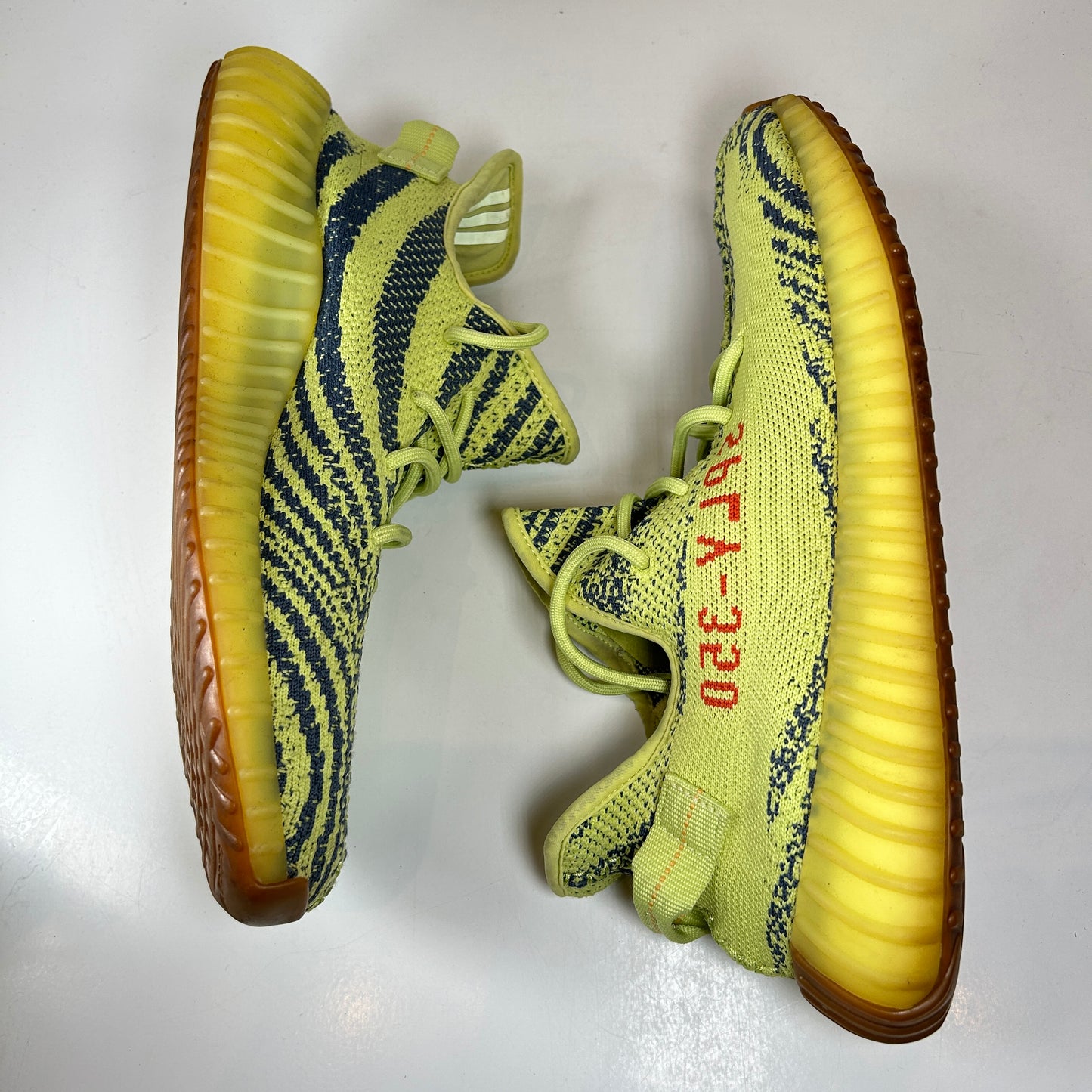 B37572  Adidas Yeezy Boost 350 V2 Semi Frozen Yellow [USED] - 11.5 M (Used) (Replace Box)