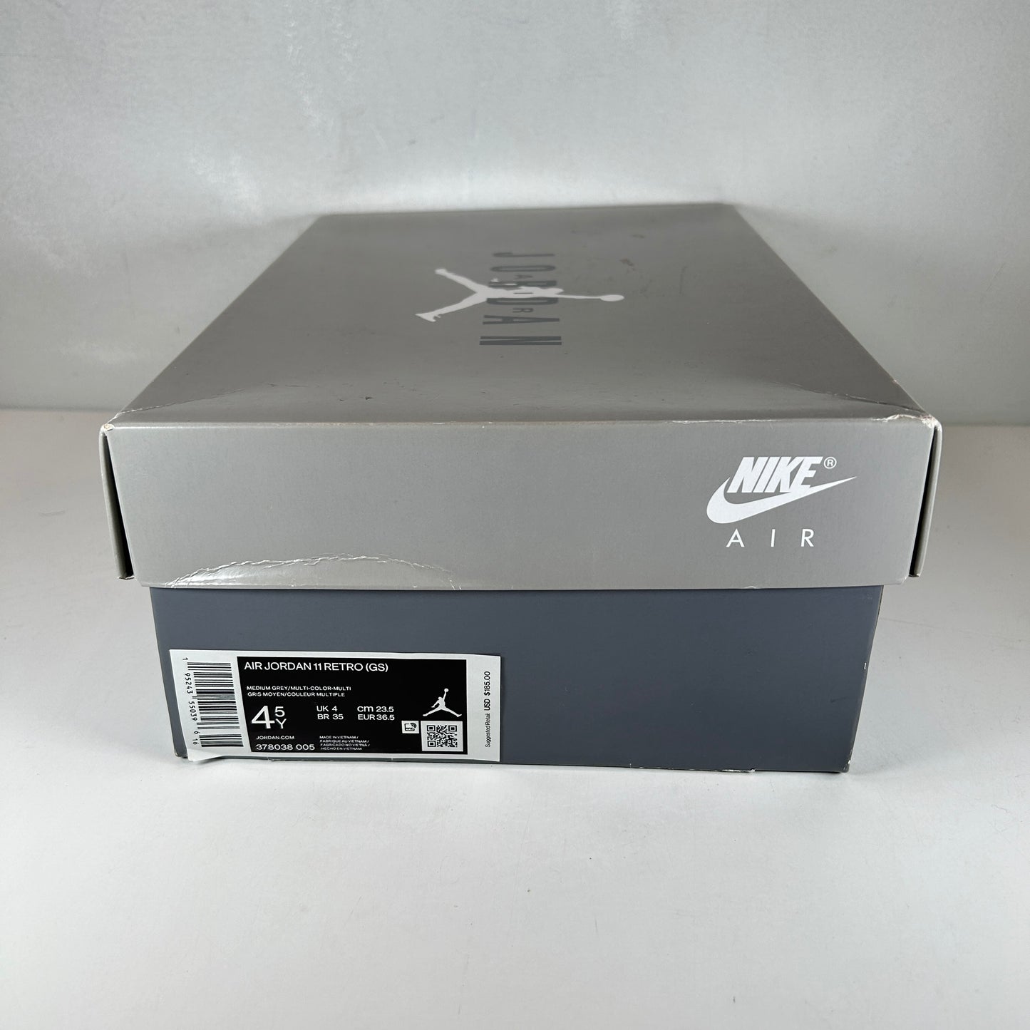 378038 005 Jordan 11 Cool Grey (2021) GS [USED] - 4.5 Y (Used)