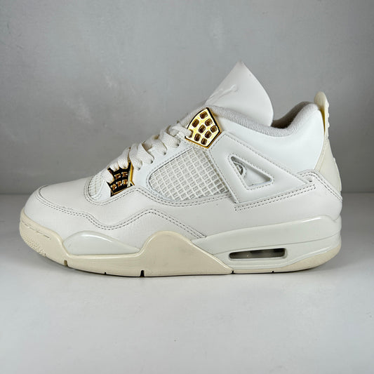 AQ9129 170 Jordan 4 Retro Metallic Gold (W) [USED] - 10 W (Used)