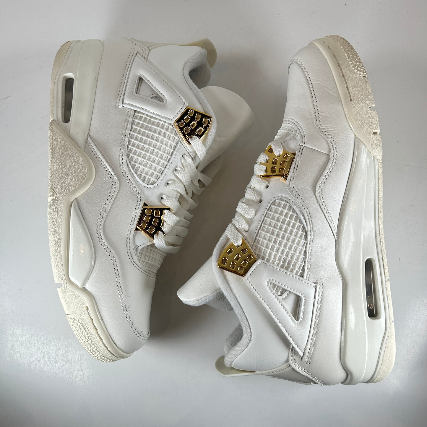 AQ9129 170 Jordan 4 Retro Metallic Gold (W) [USED] - 10 W (Used)