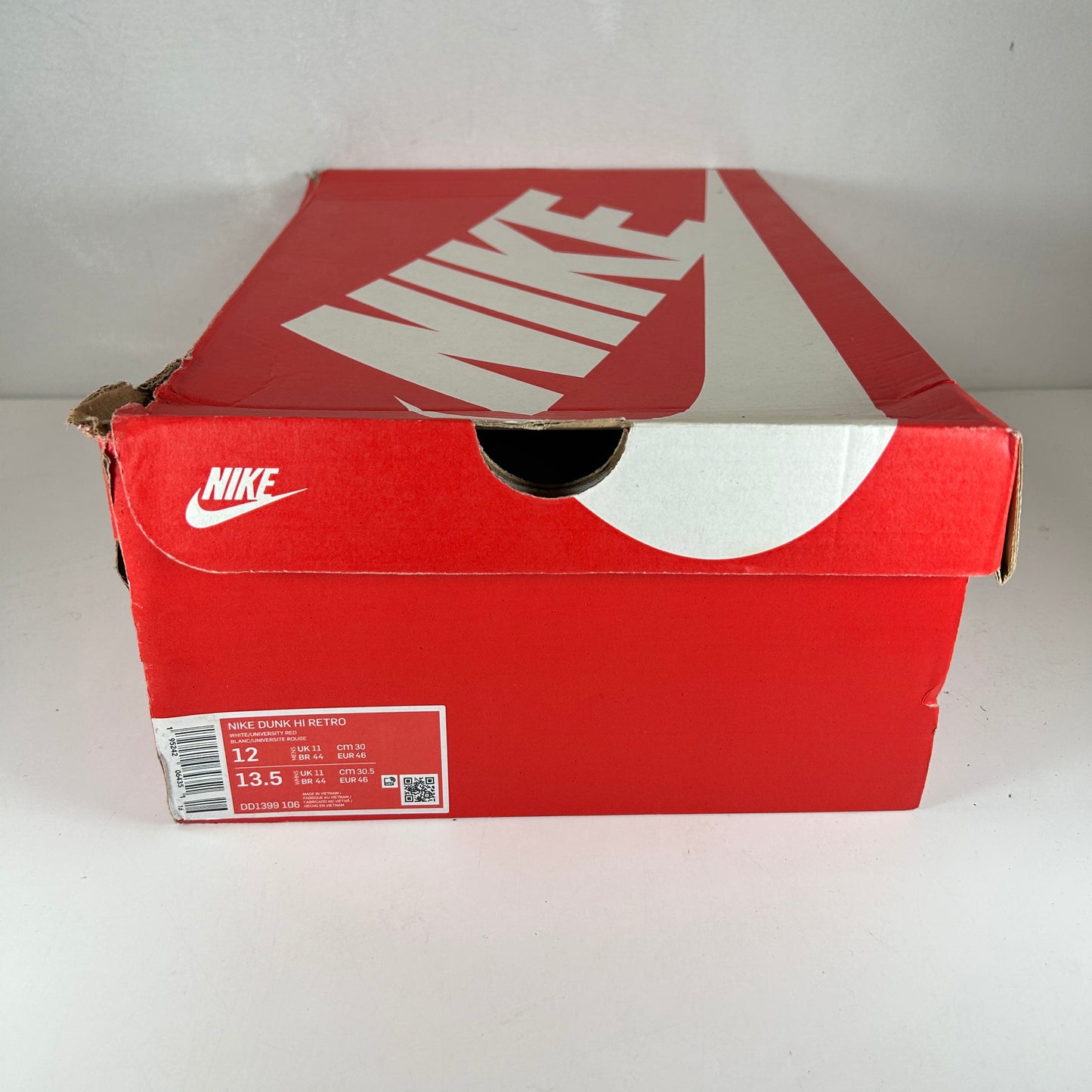 DD1399 106 Nike Dunk High Championship White Red [USED] - 12 M (Used)