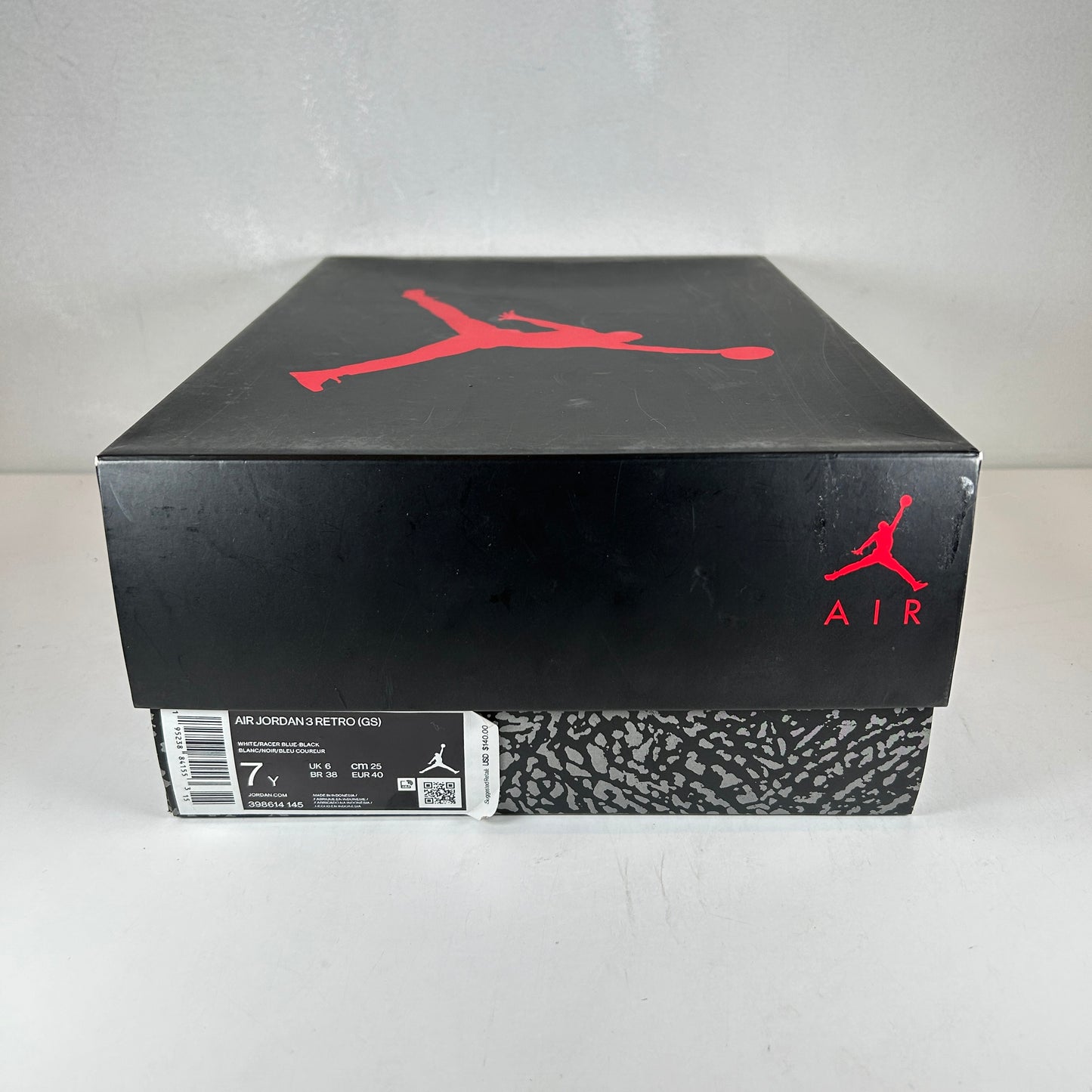 398614 145 Jordan 3 Retro Racer Blue (GS) [USED] - 7 Y (Used)