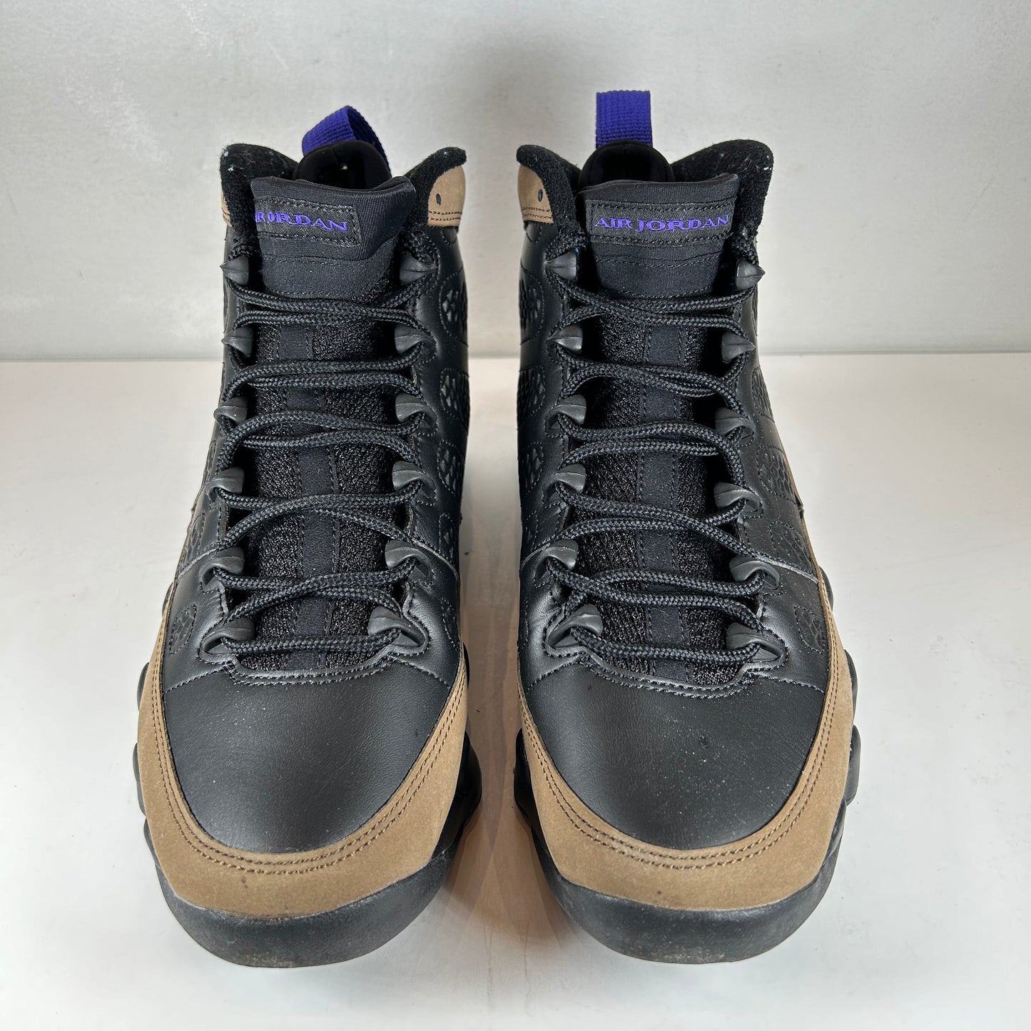CT8019 034 Jordan 9 Retro Light Olive Concord [USED]- 9 (Used)