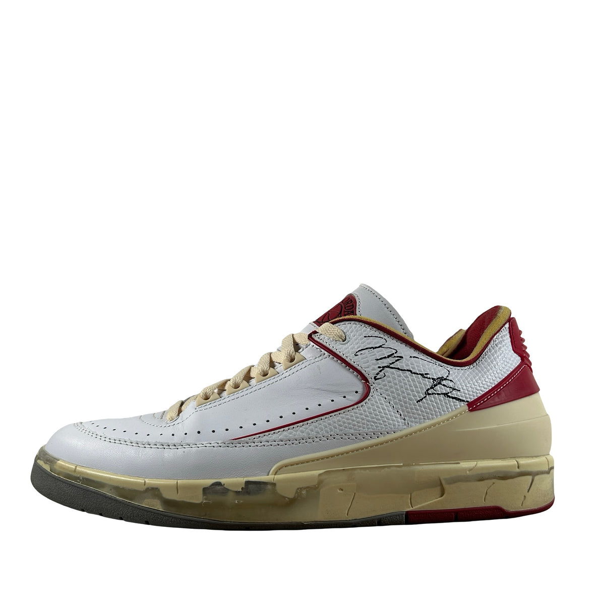 DJ4375 106 Jordan 2 Retro Low SP Off-White White Red [USED] - 12 M (Used6)