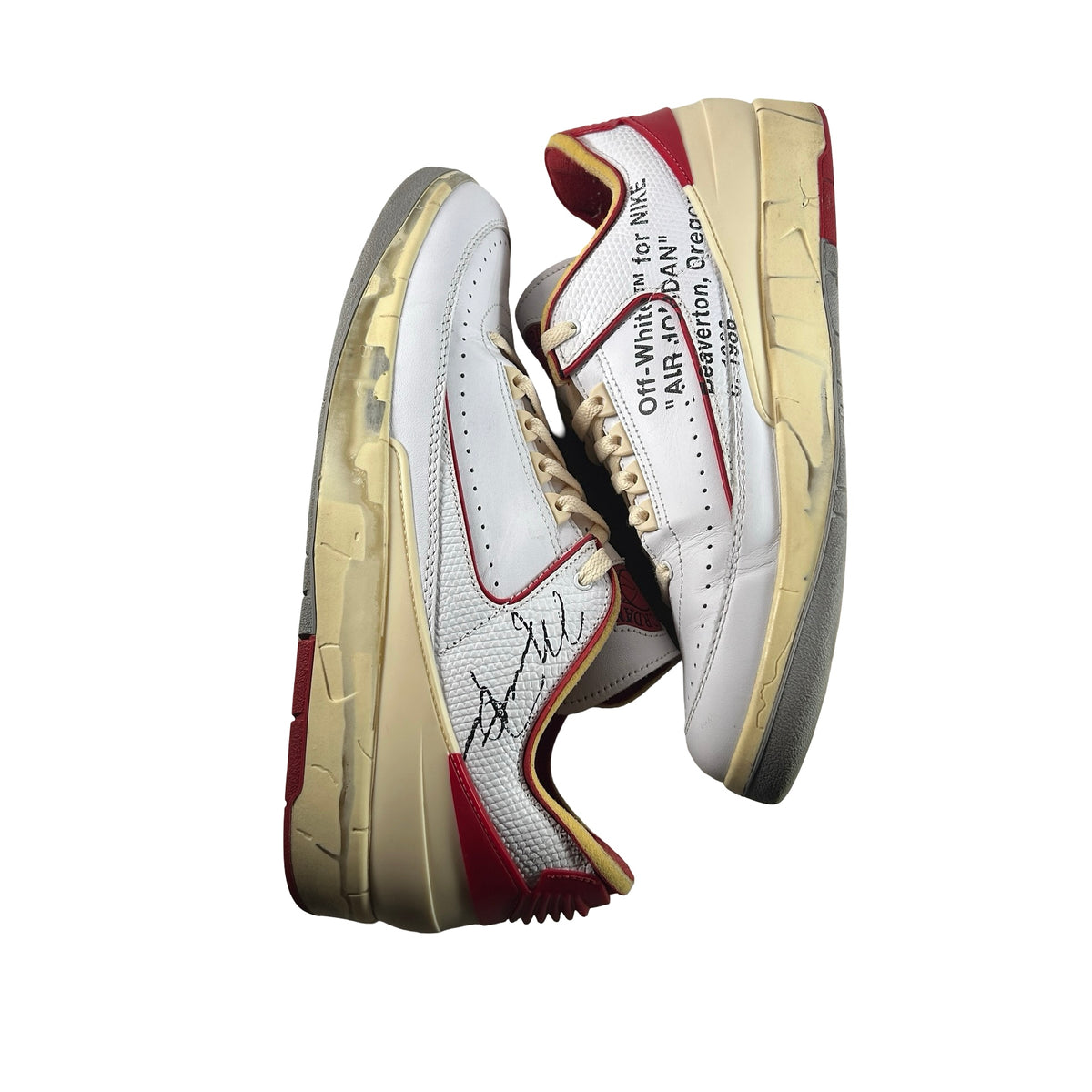 DJ4375 106 Jordan 2 Retro Low SP Off-White White Red [USED] - 12 M (Used6)