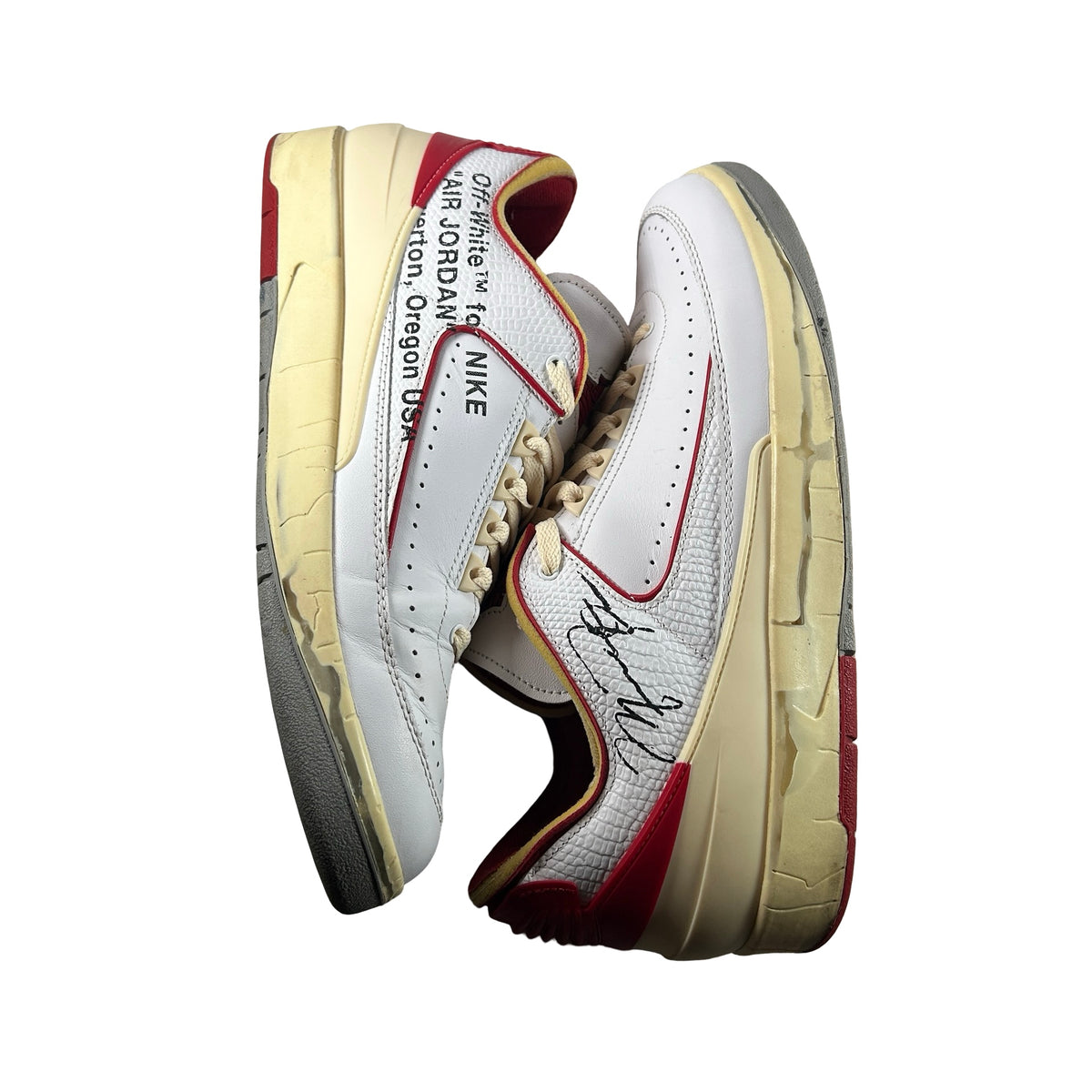 DJ4375 106 Jordan 2 Retro Low SP Off-White White Red [USED] - 12 M (Used6)