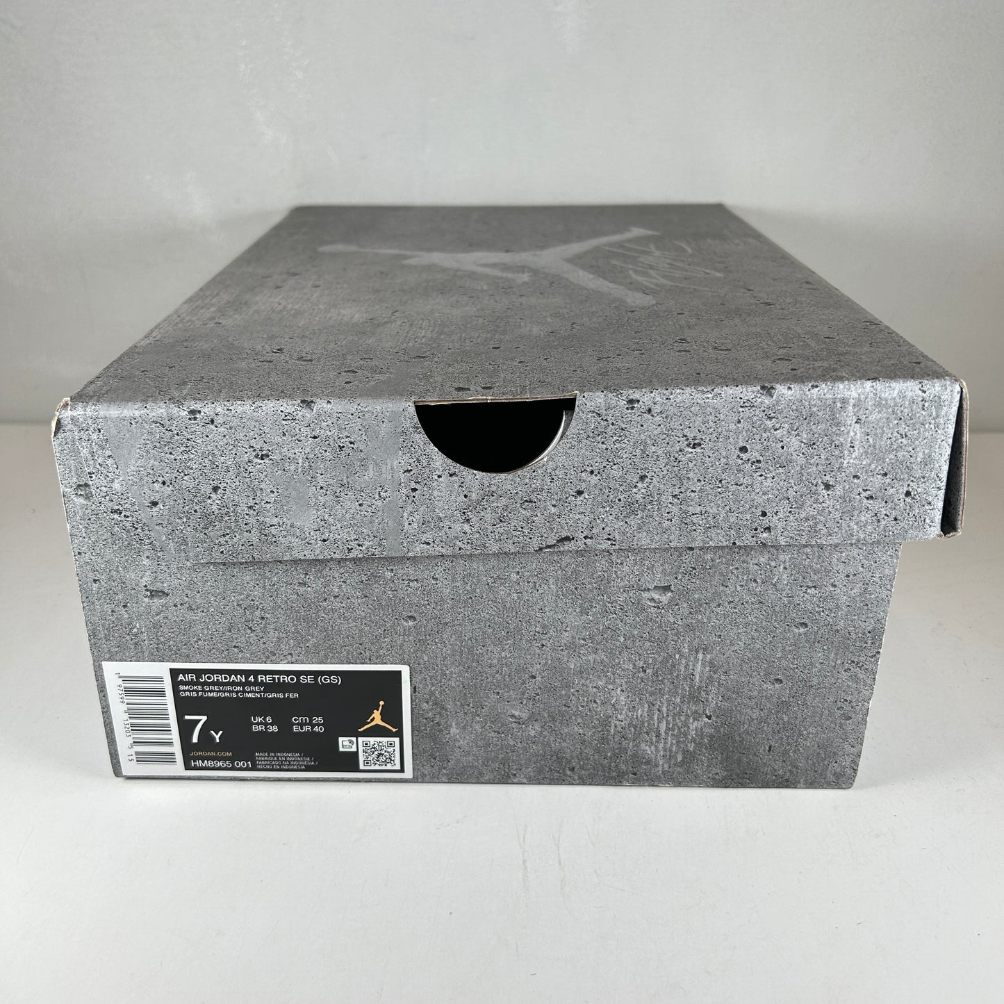 HM8965 001 Jordan 4 Retro SE Paris Olympics Wet Cement (GS) [USED] - 7 Y (Used)
