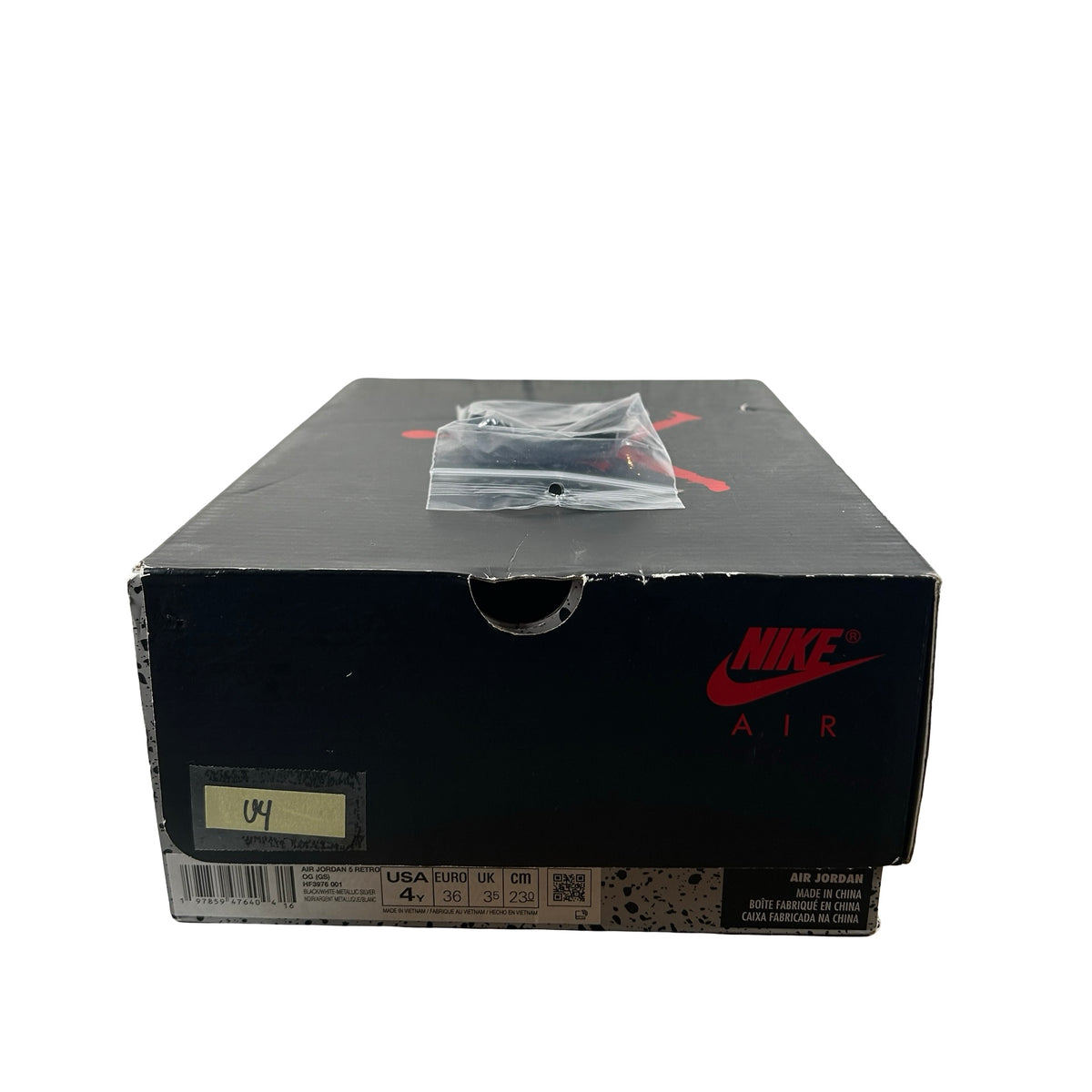 HF3976 001 Jordan 5 Retro OG Black Metallic Reimagined (GS) [USED] - 4 Y (Used4)