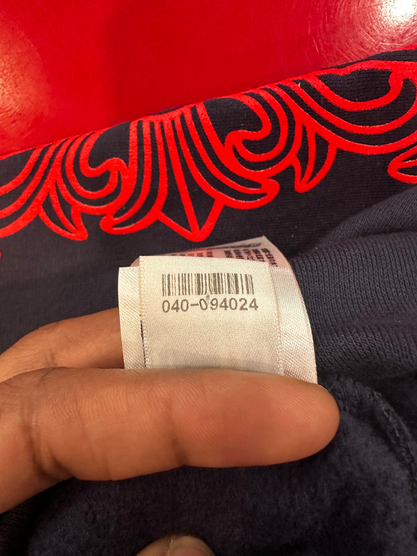 Chrome Hearts Horseshoe Floral Hoodie 'Navy/Red'