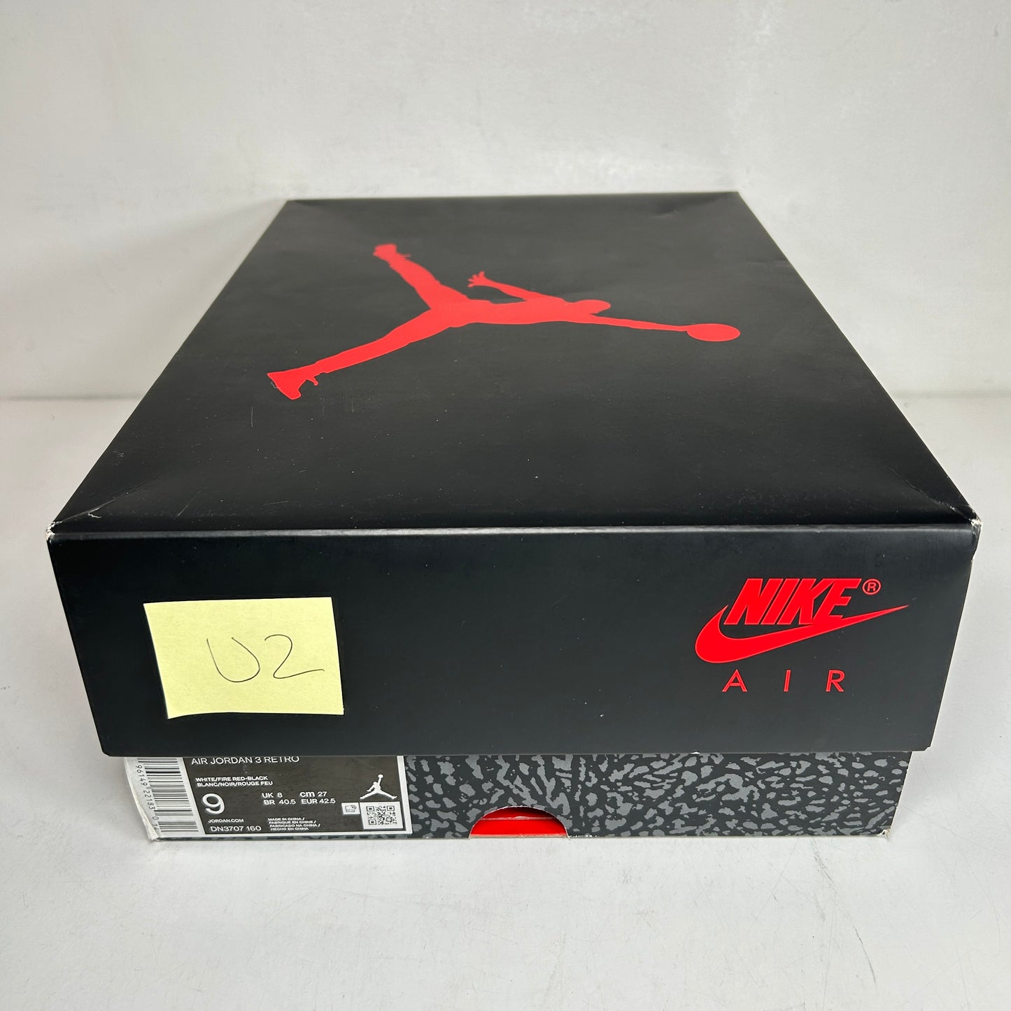 DN3707 160 Jordan 3 Retro Fire Red (2022) [USED] - 9 M (Used2)