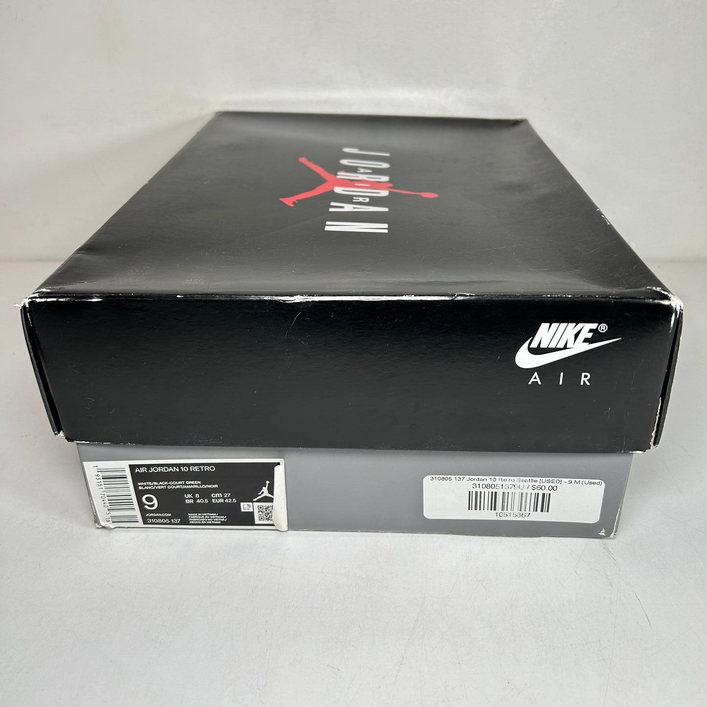 310805 137 Jordan 10 Retro Seattle [USED] - 9 M (Used)